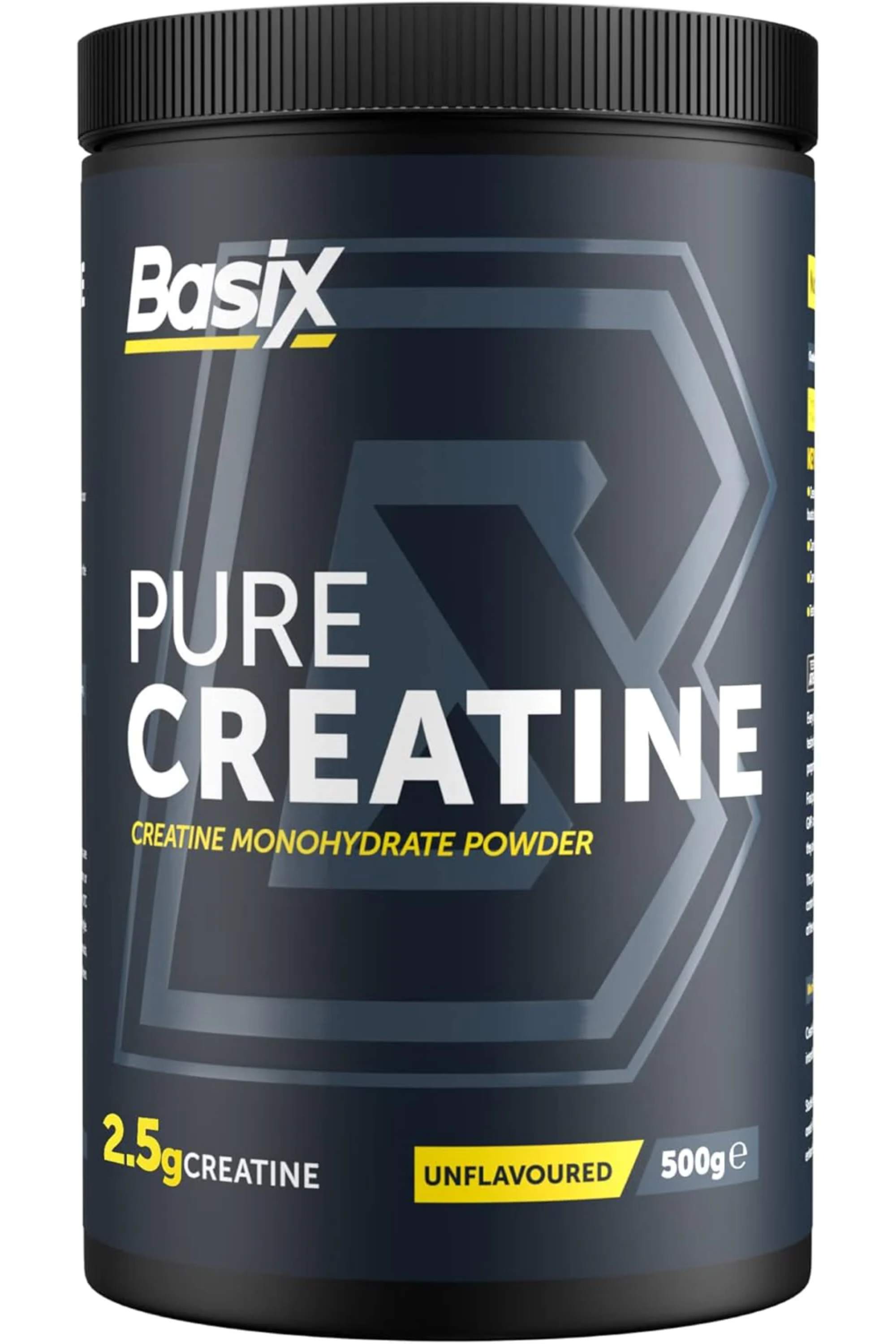 BASIX PURE CREATINE UNFLAVOURED 500GM