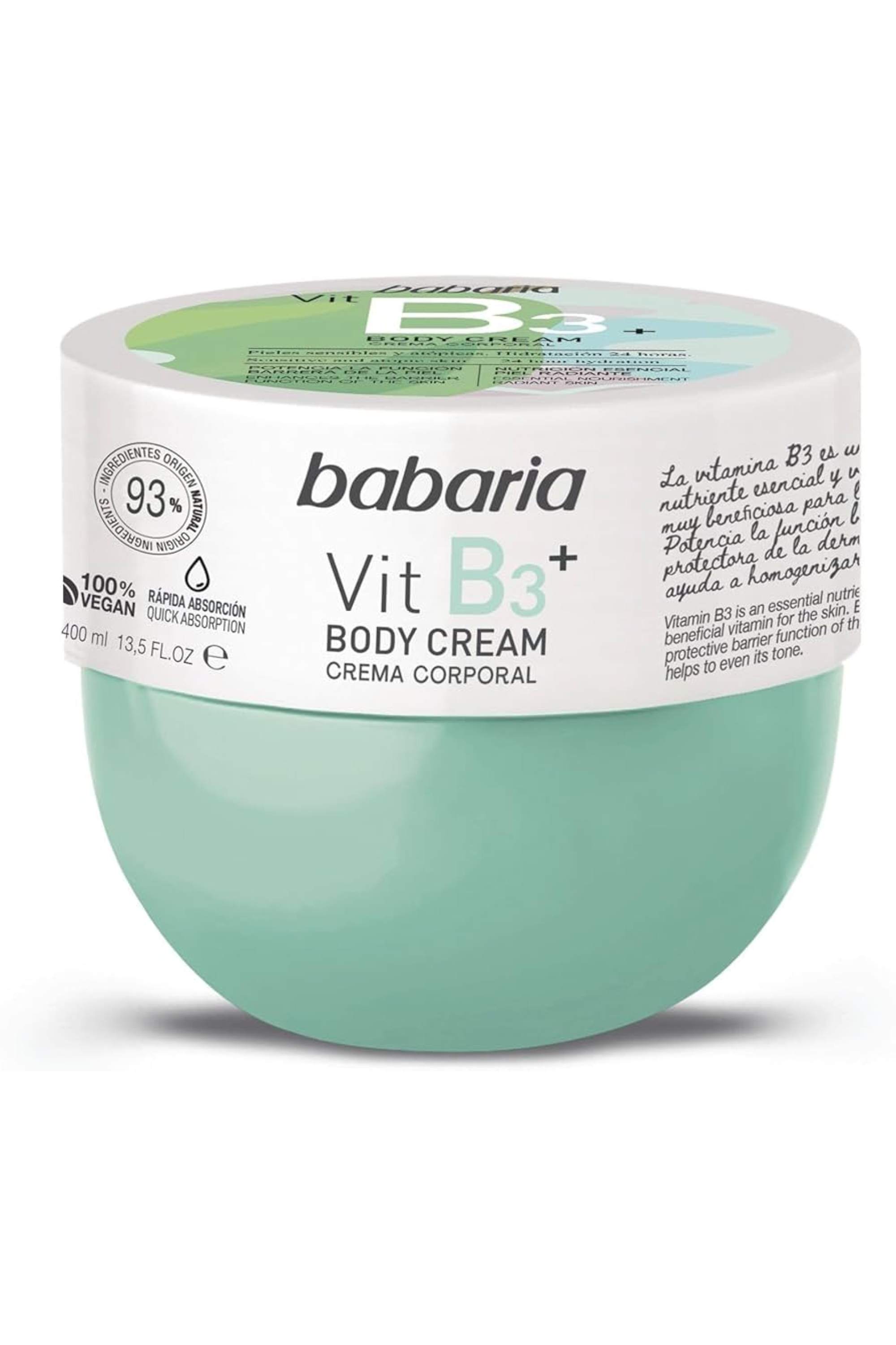 BABARIA VITAMIN B3 BODY CREAM 400ML