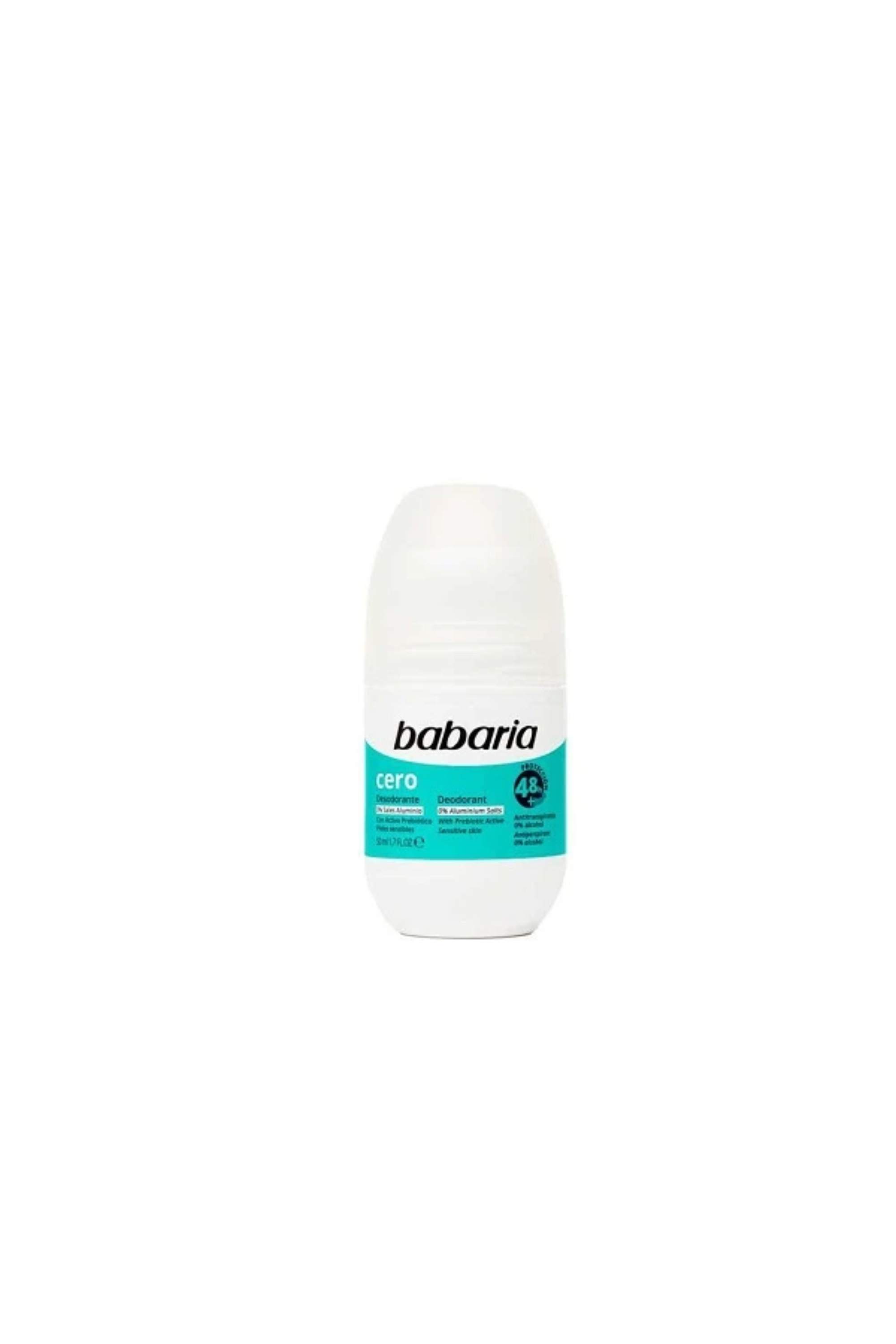 BABARIA DEODORANT ROLL ON CERO ALUMONIUM 50ML 48H 50ML
