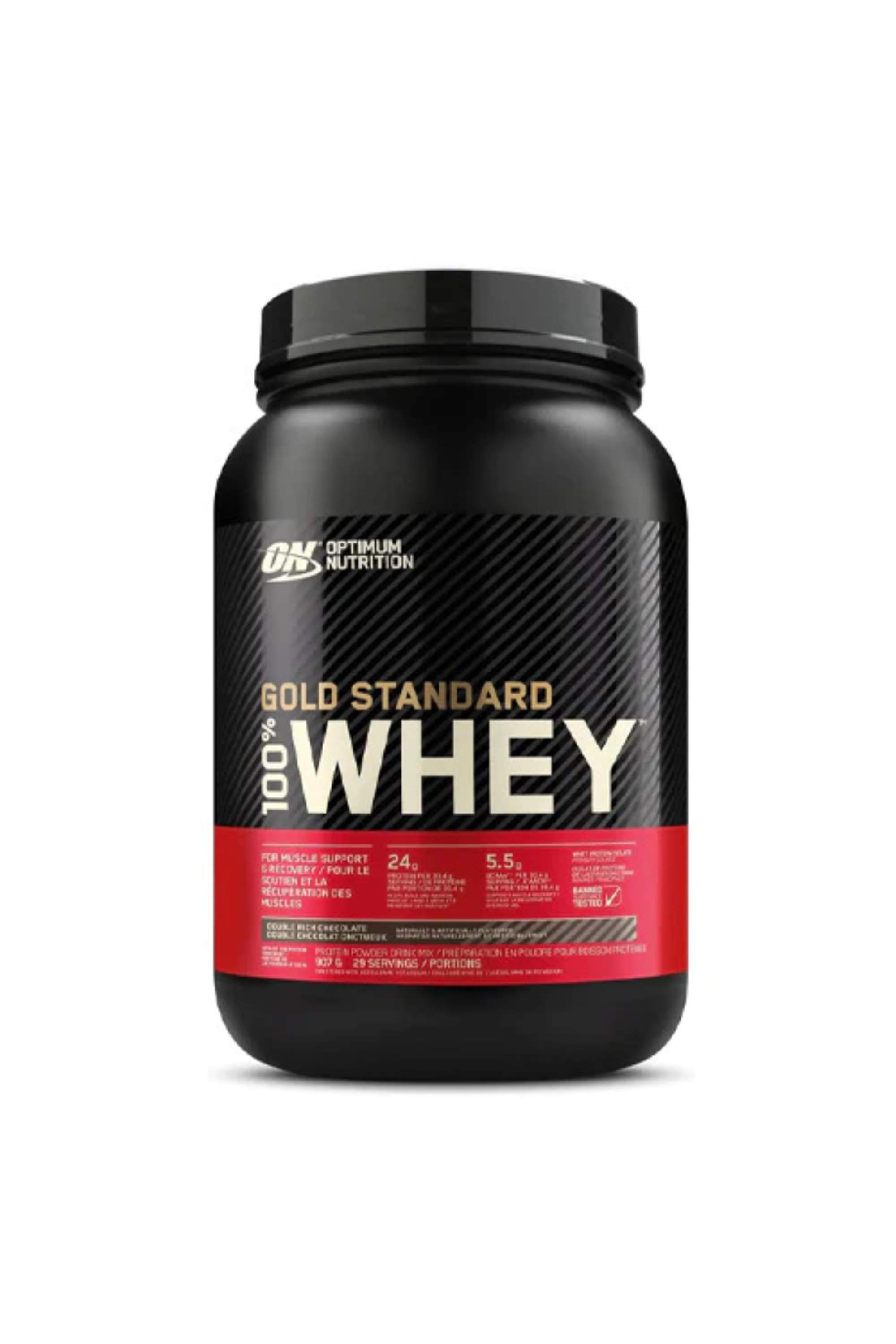 OPTIMUM NITRITION GOLD STANDARD 100% WHEY 2LB DOUBLE RICH CHOCOLATE
