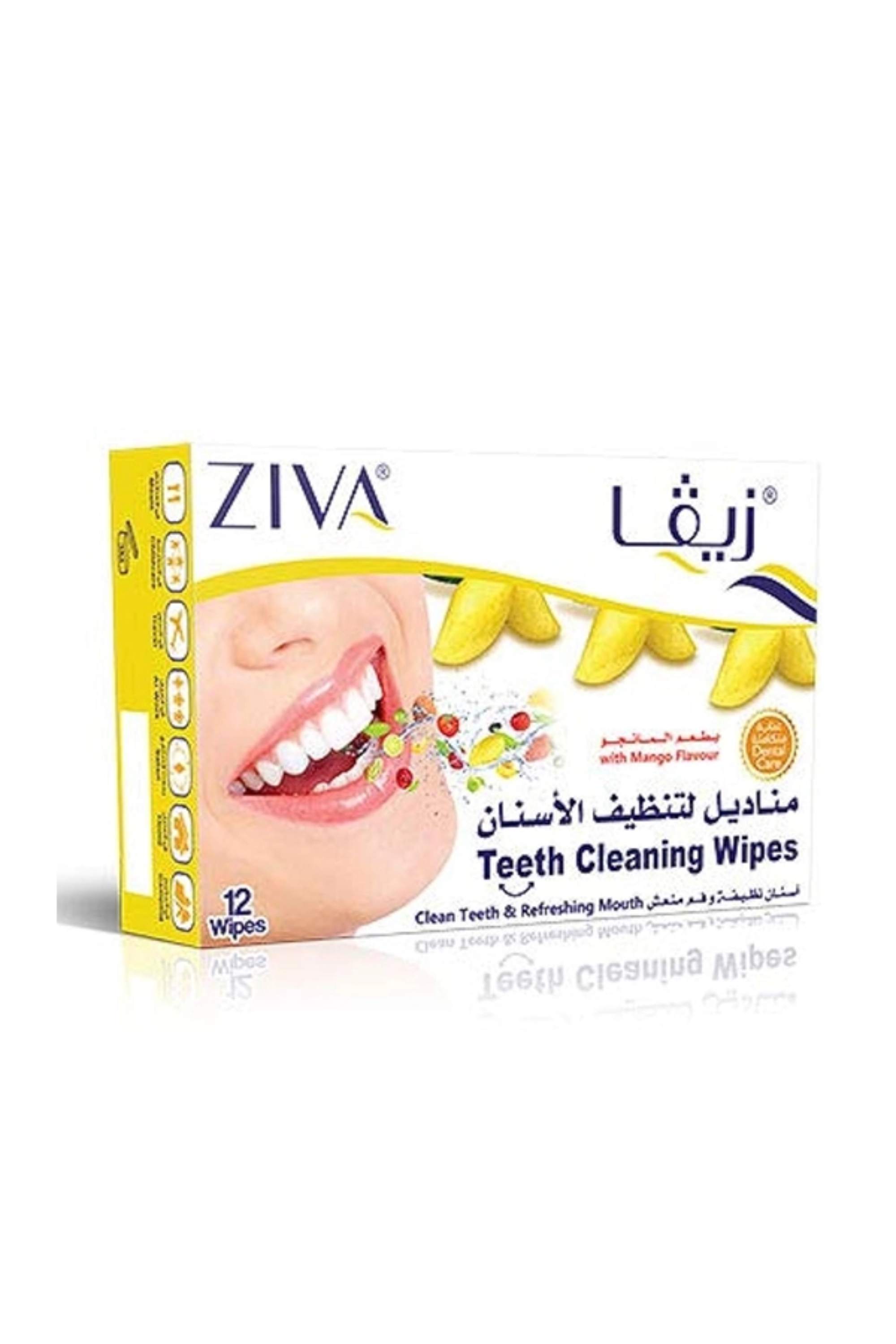 ZIVA TEETH CLEANING WIPES MANGO ZW084