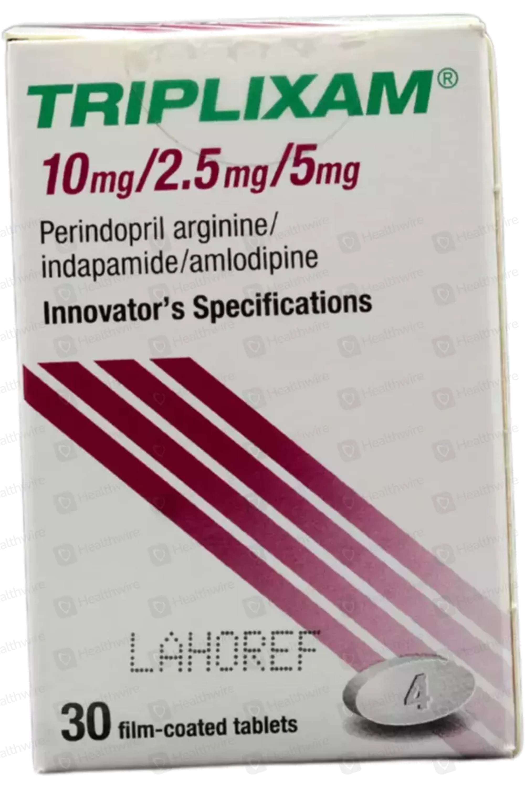 TRIPLIXAM 10/2.5/5MG TAB 30'S