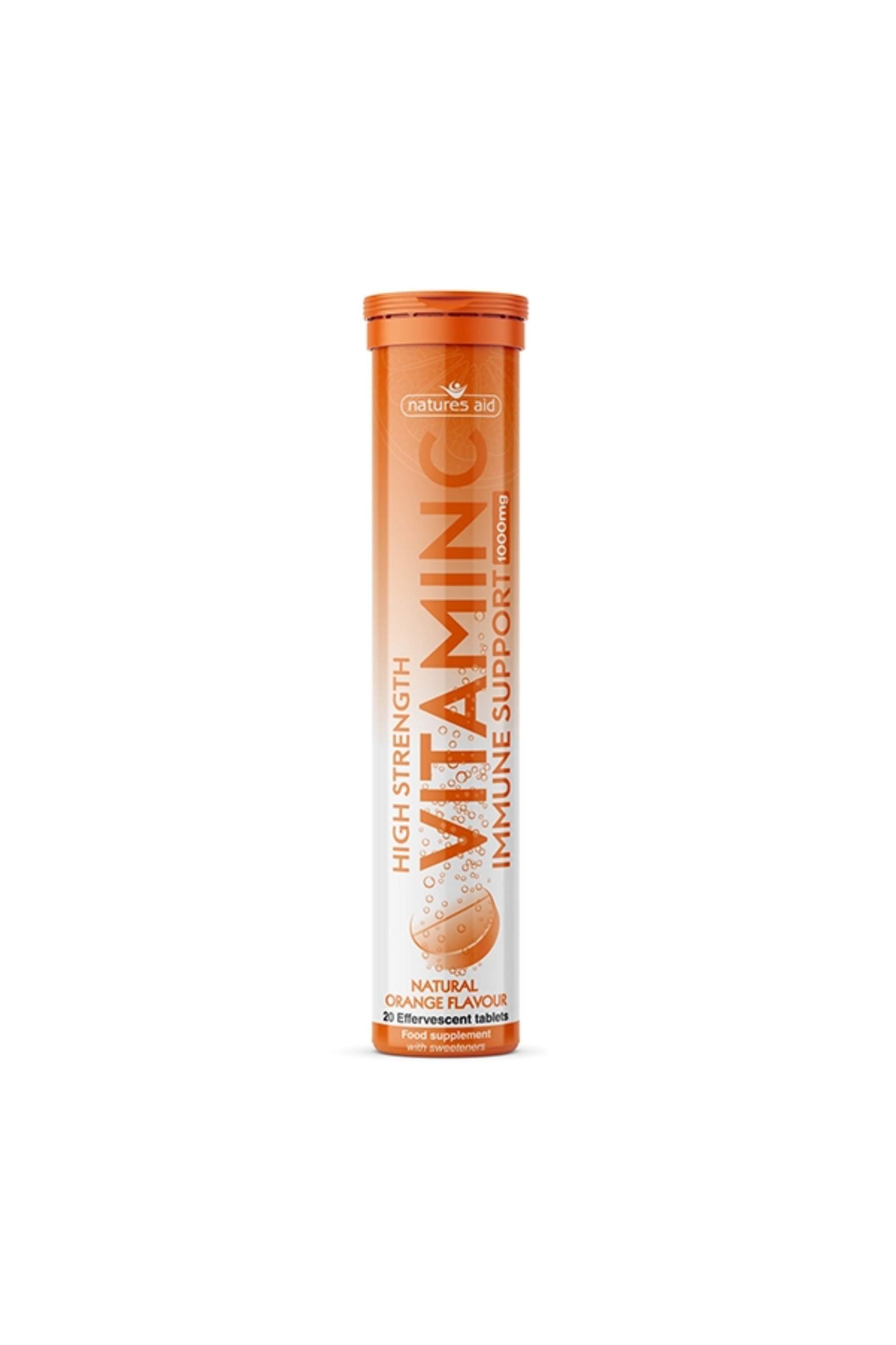 NATURES AID VITAMIN C 1000MG EFF. TABS 20'S