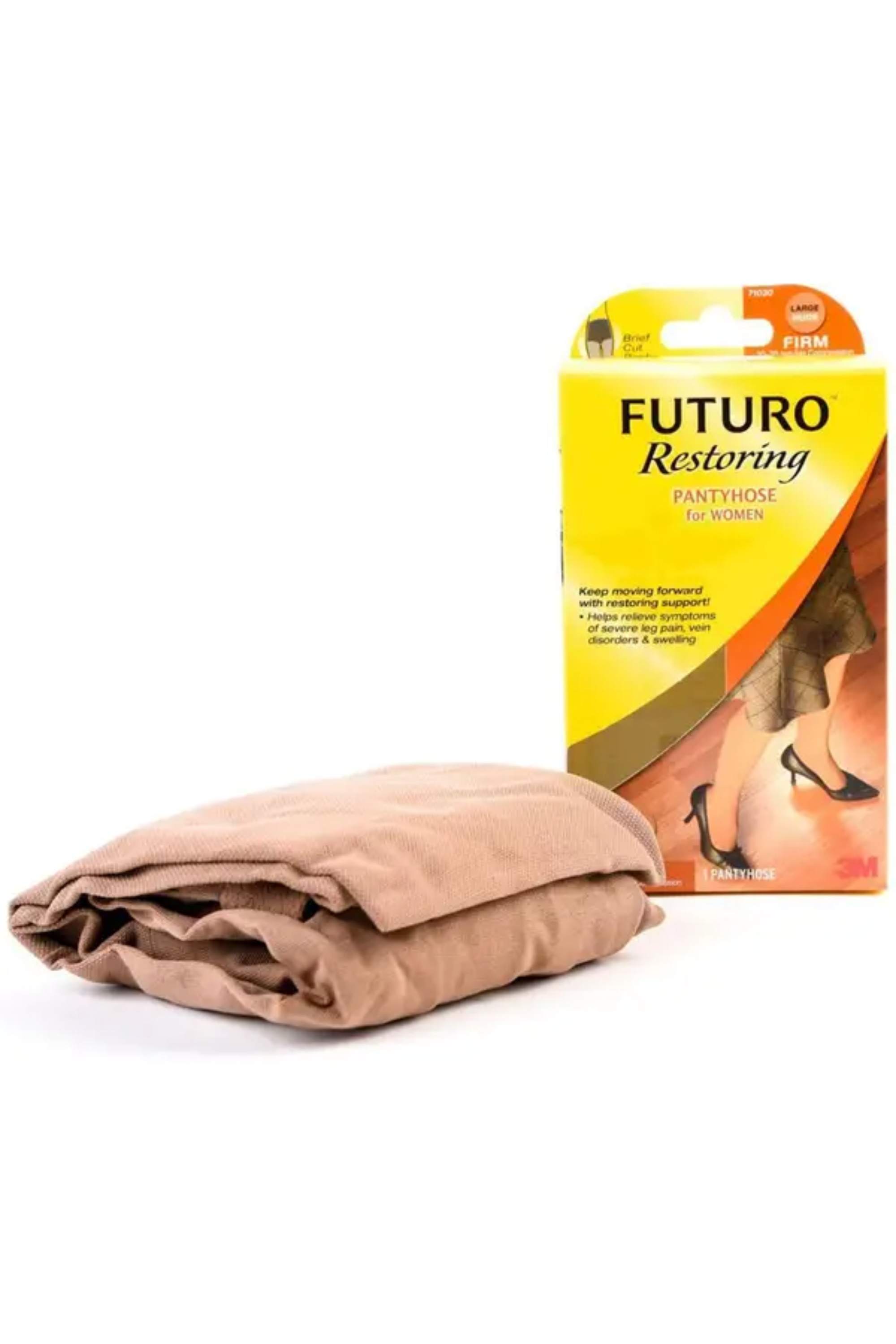 FUTURO RESTORING PANTYHOSE FOR WOMEN L NUDE 71030