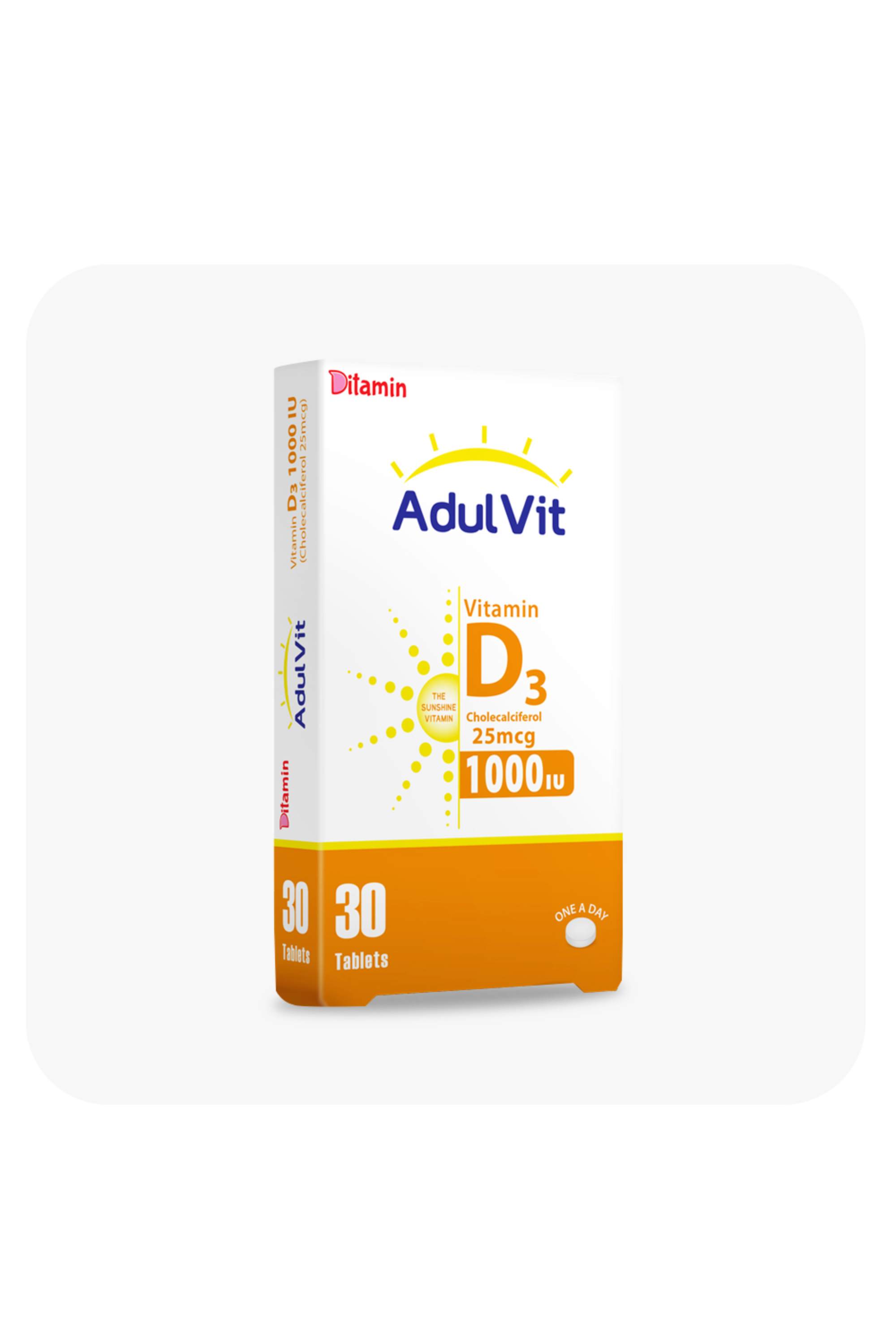 DITAMIN ADULTVIT D3 1000IU 30 TAB
