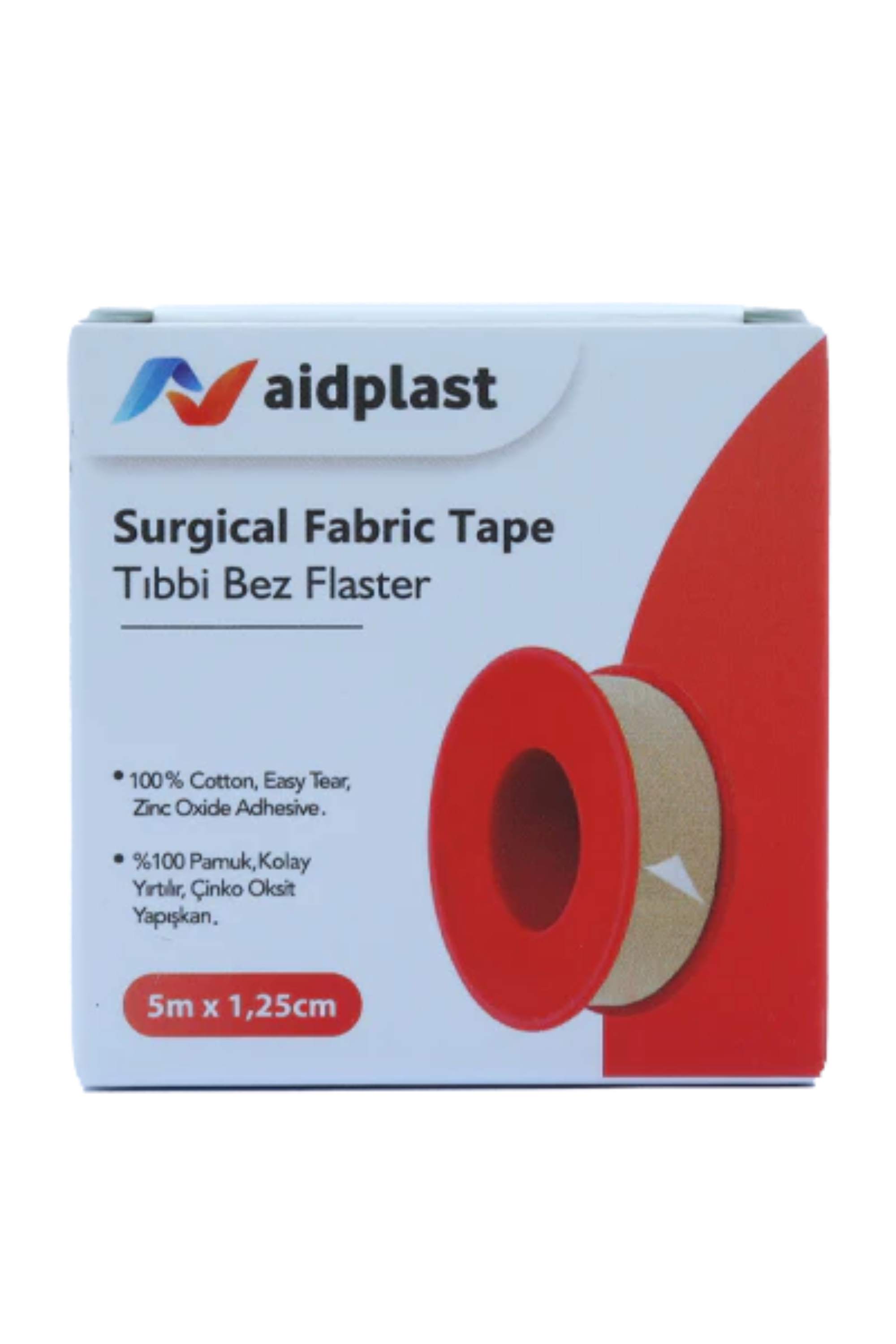 V101-AIDPLAST SURGICAL FABRIC TAPE 5MX1.25CM