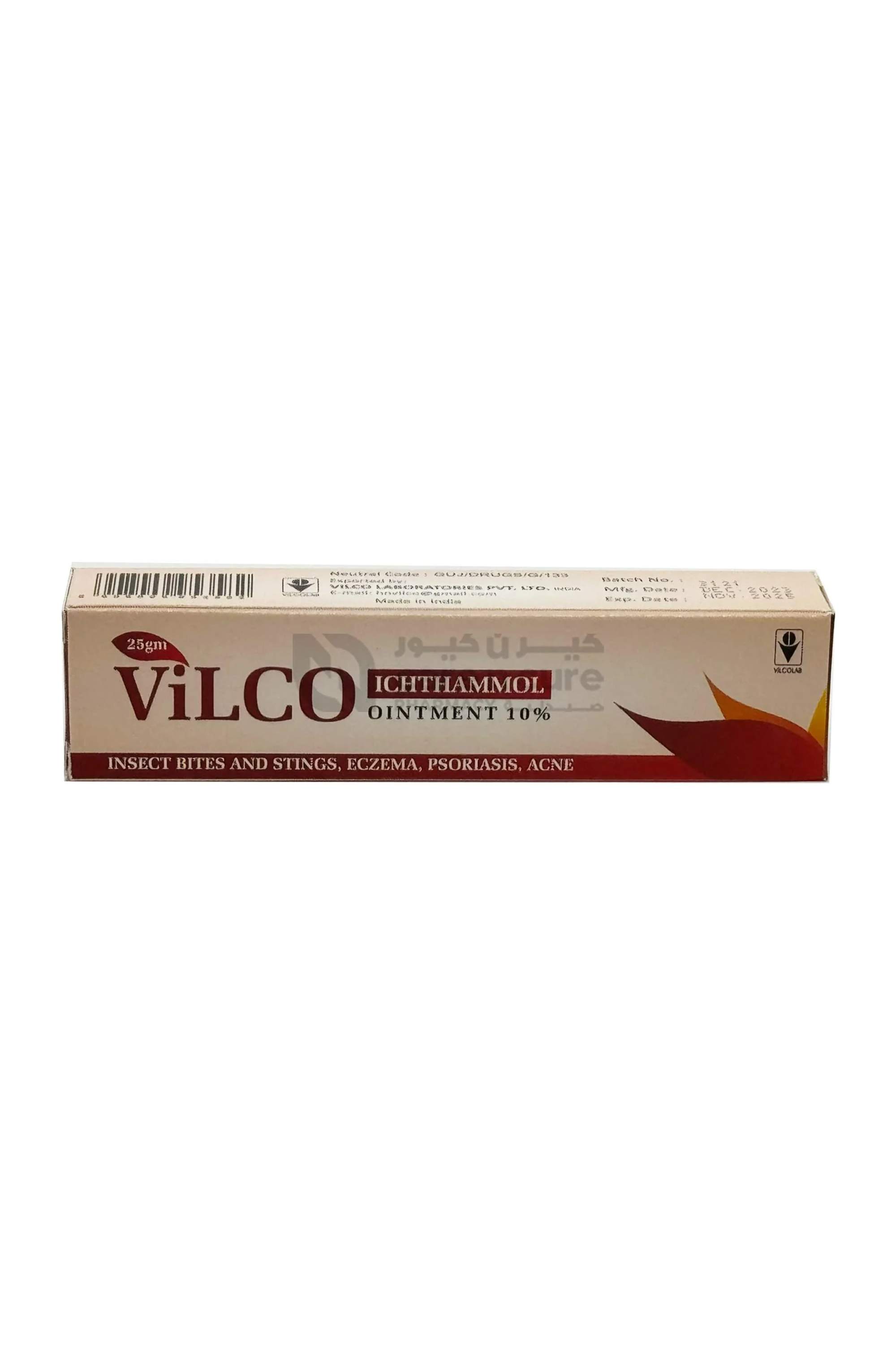 VILCO ICHTHAMOL OINT 10% 25GM