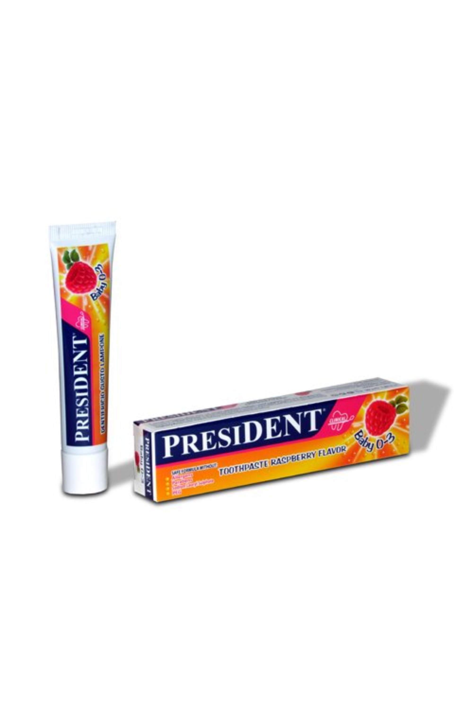 PRESIDENT BABY 0-3 RASBERRY TOOTHPASTE