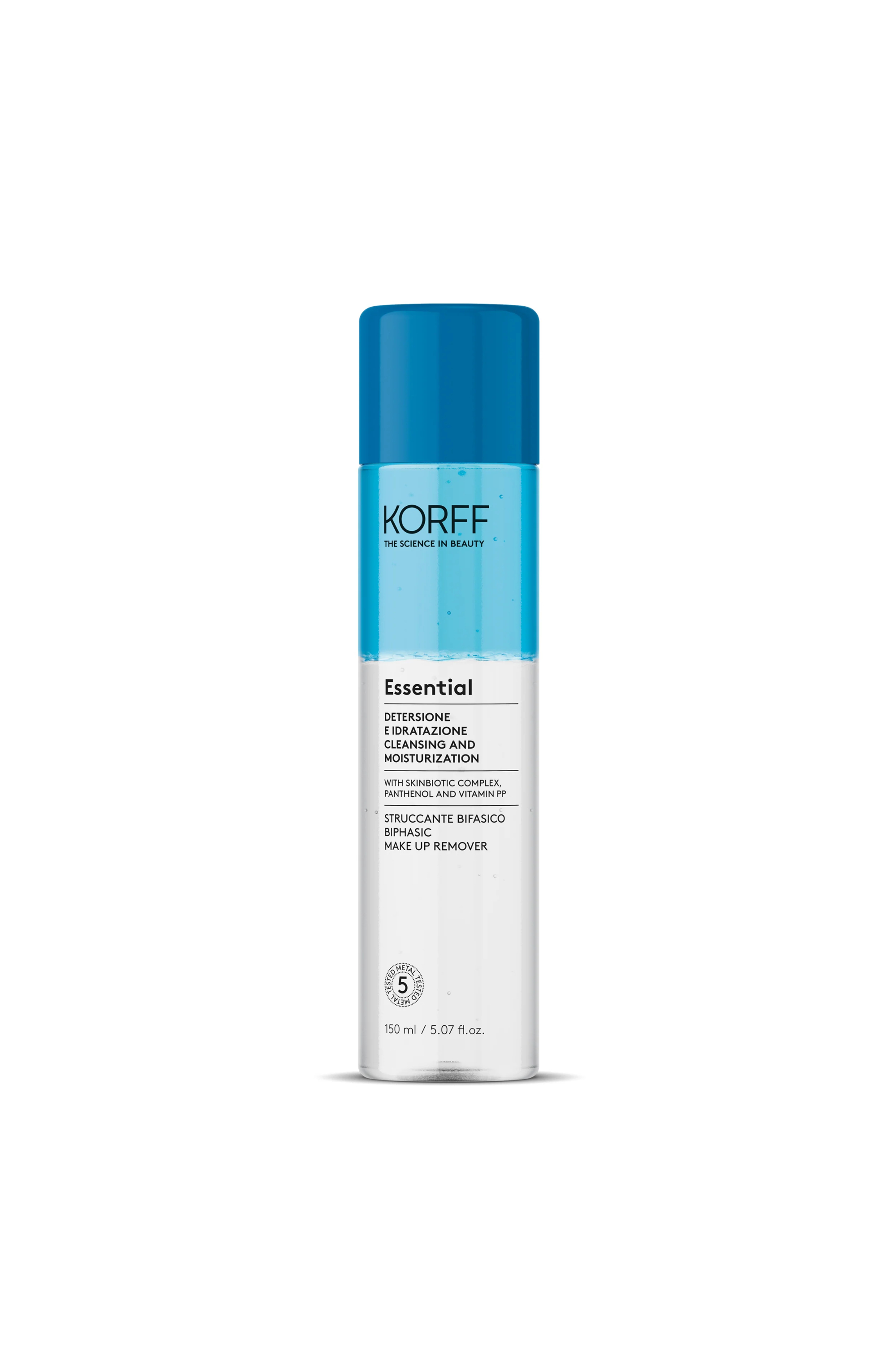 KORFF ESSENTIAL BIPHASIC MAKEUP REMOVER
 150ML