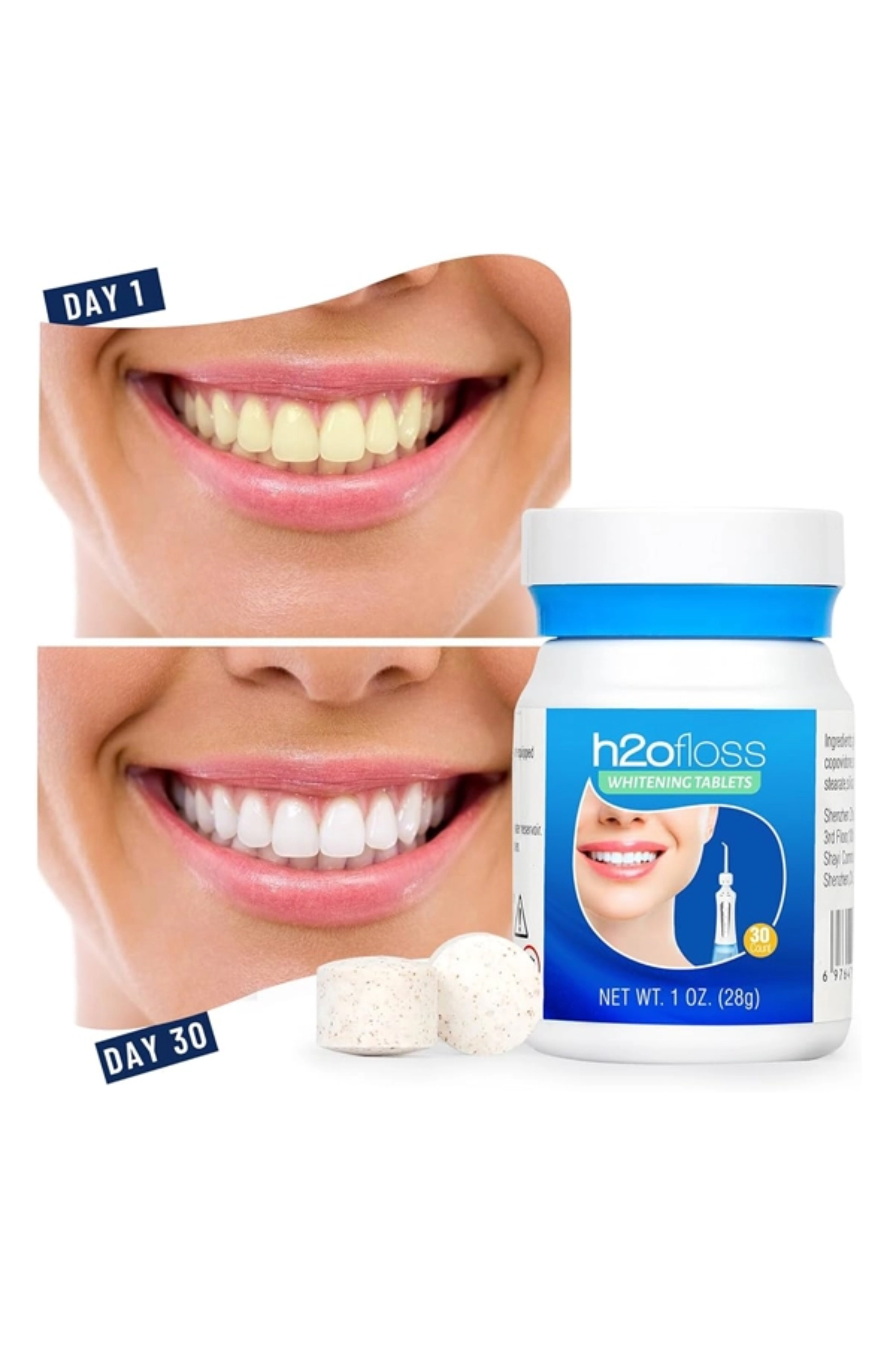 WHITENING TABLET NOZEL 30'S+1