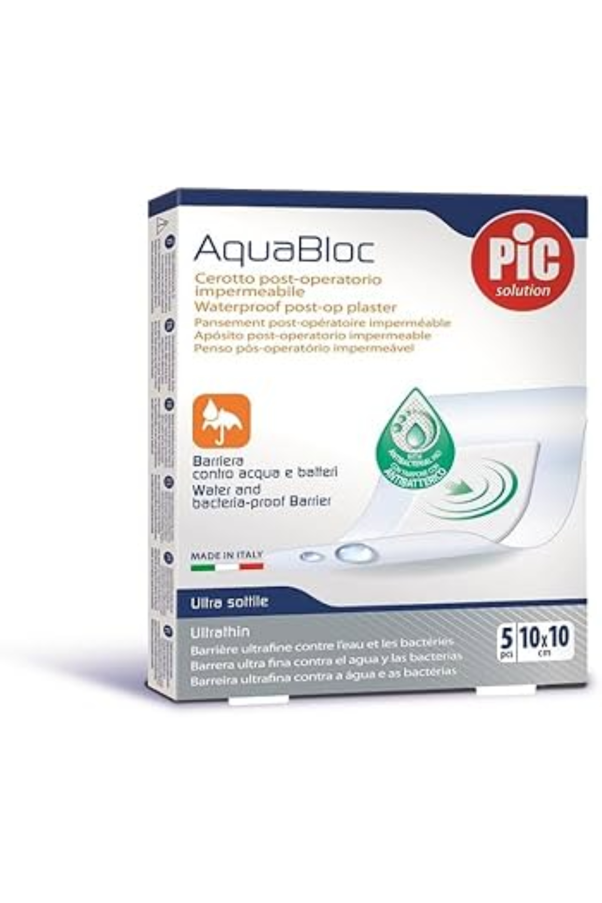 Pic Aquabloc 10 X 10 Cm Plaster 5 PC
