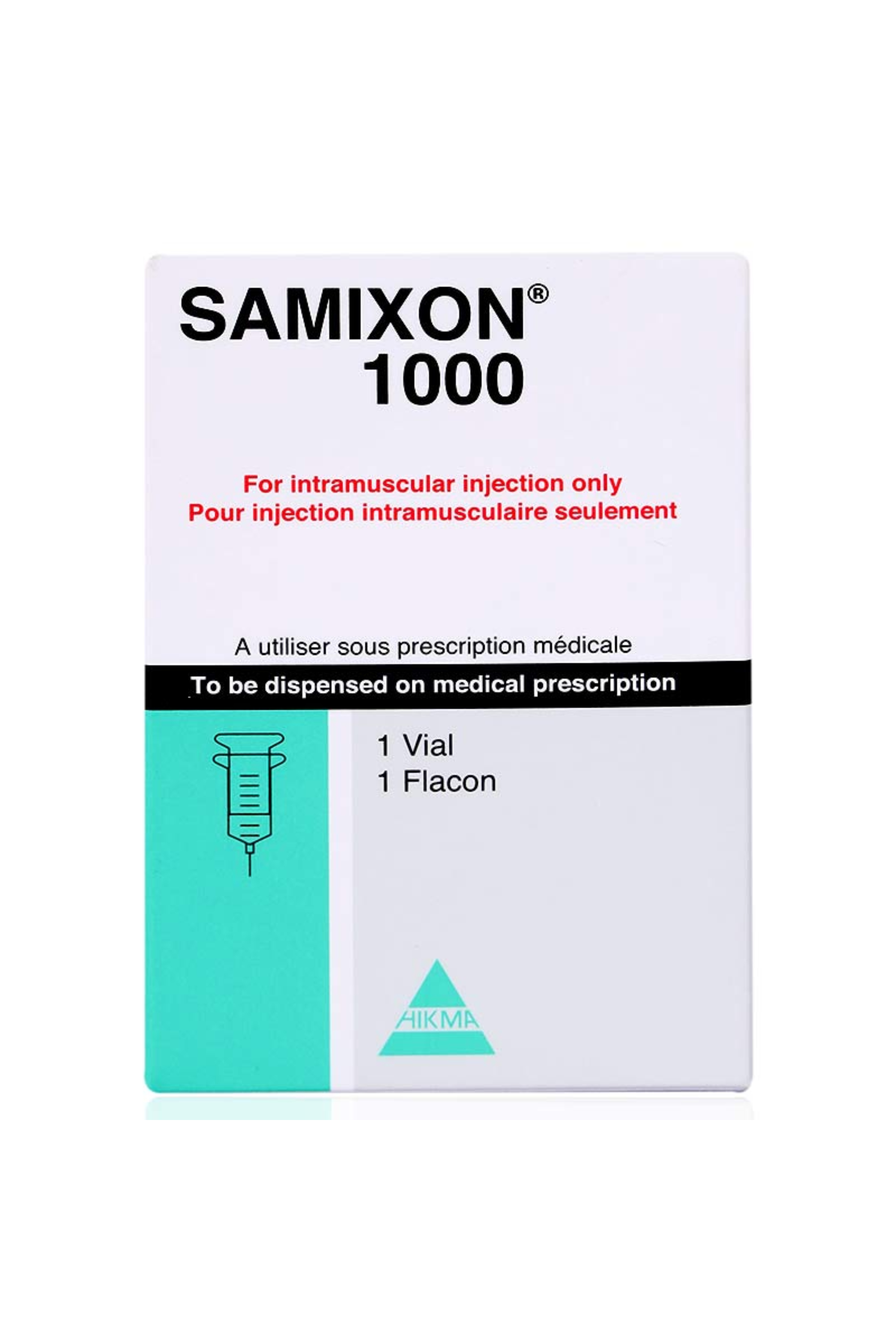 SAMIXON 1000 MG 1.M INJ 1'S