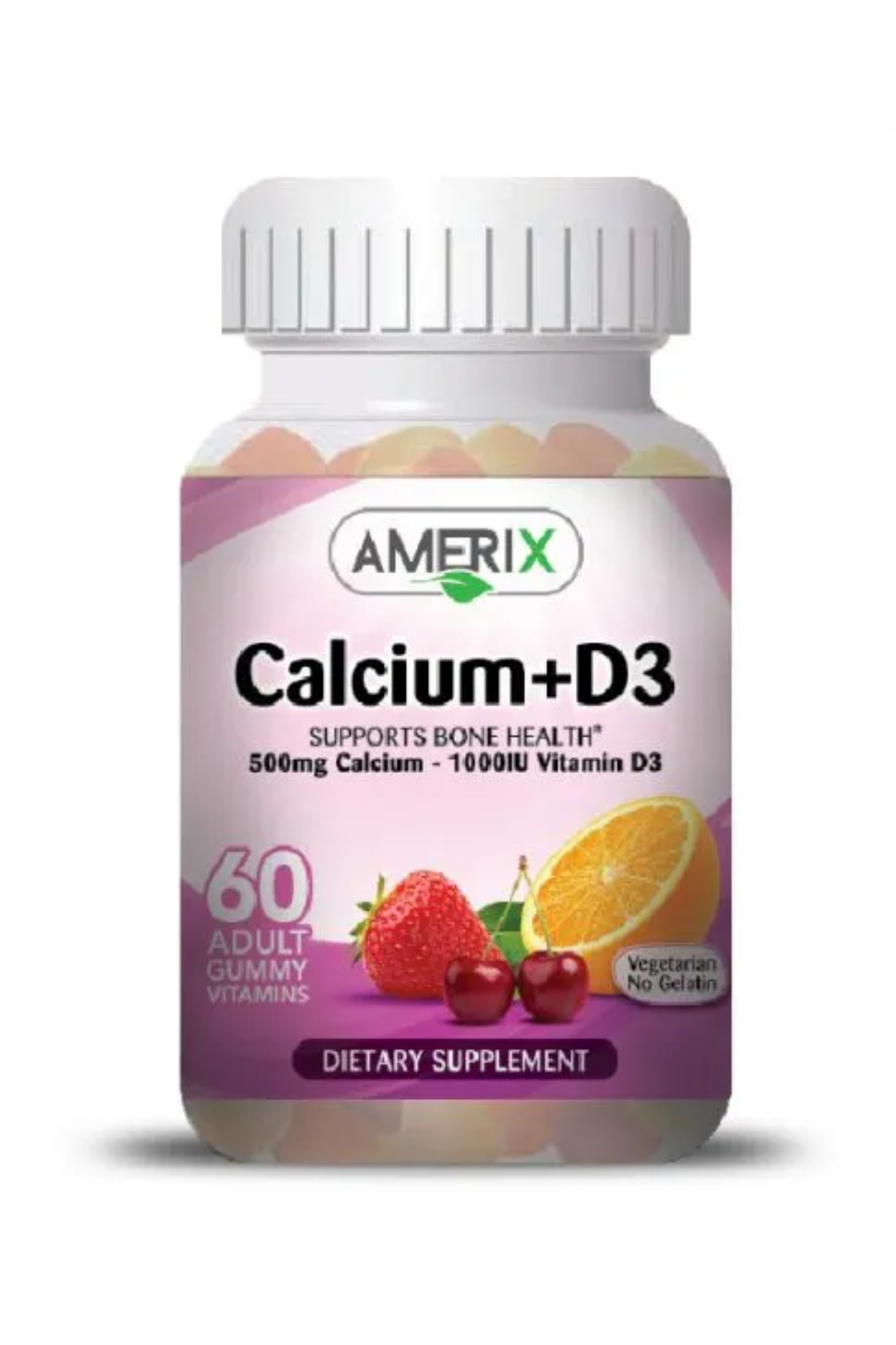 AMERIX CALCIUM + VITAMIN D3  GUMMY 60'S