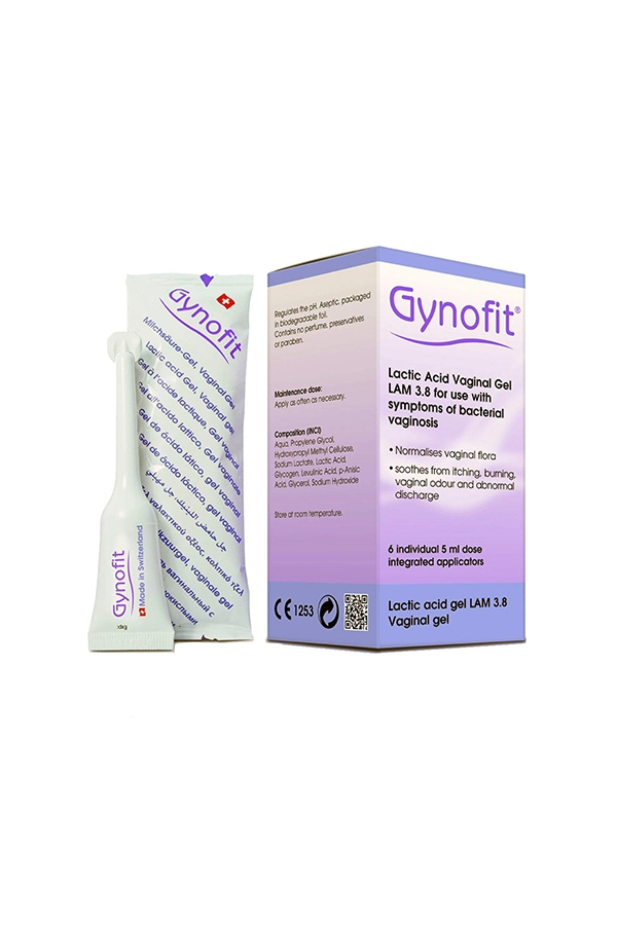 GYNOFIT LACTIC ACID VAGINAL GEL 6* 5ML