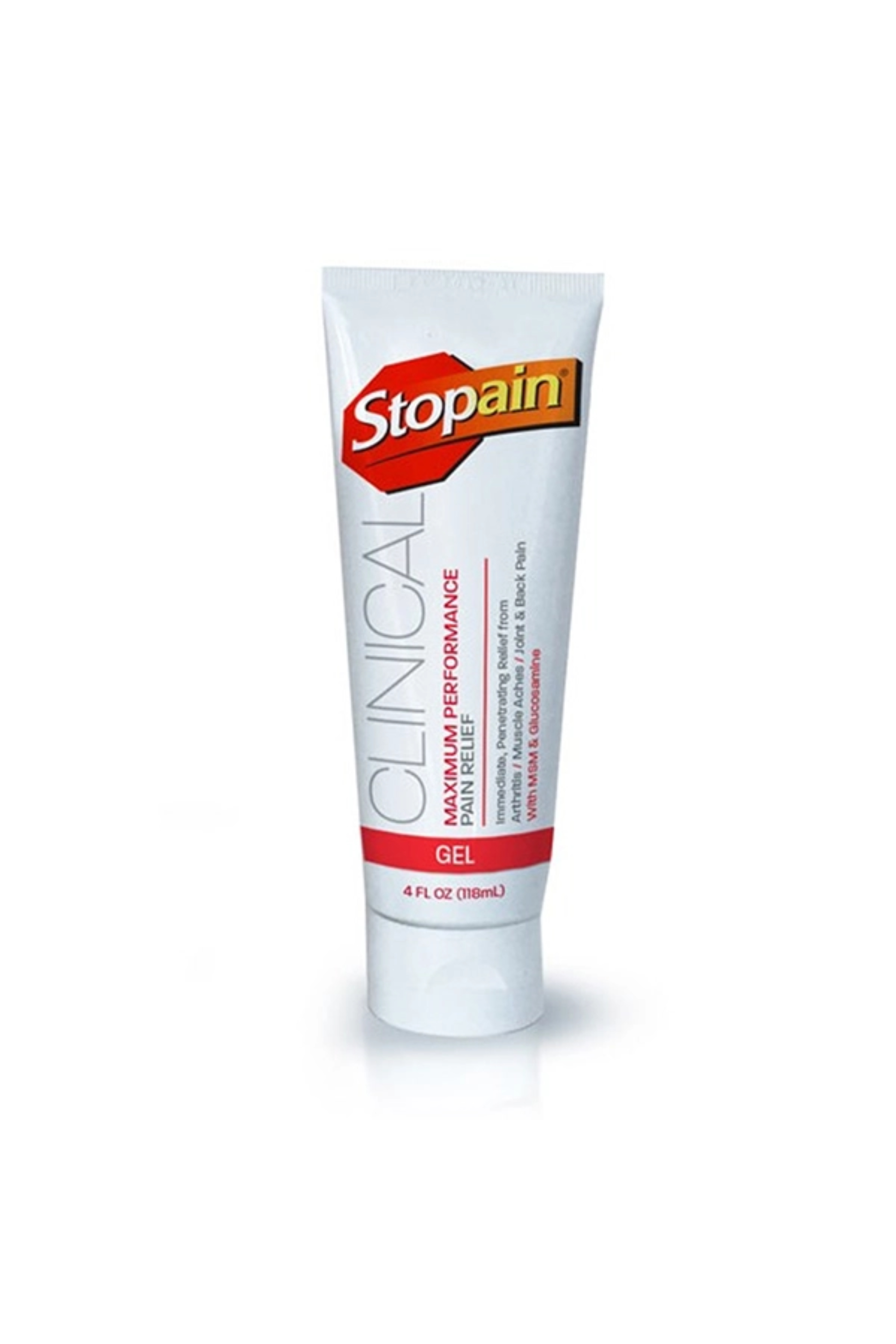 STOPAIN CLINICAL-MENTHOL GEL TUBE 4 OZ.