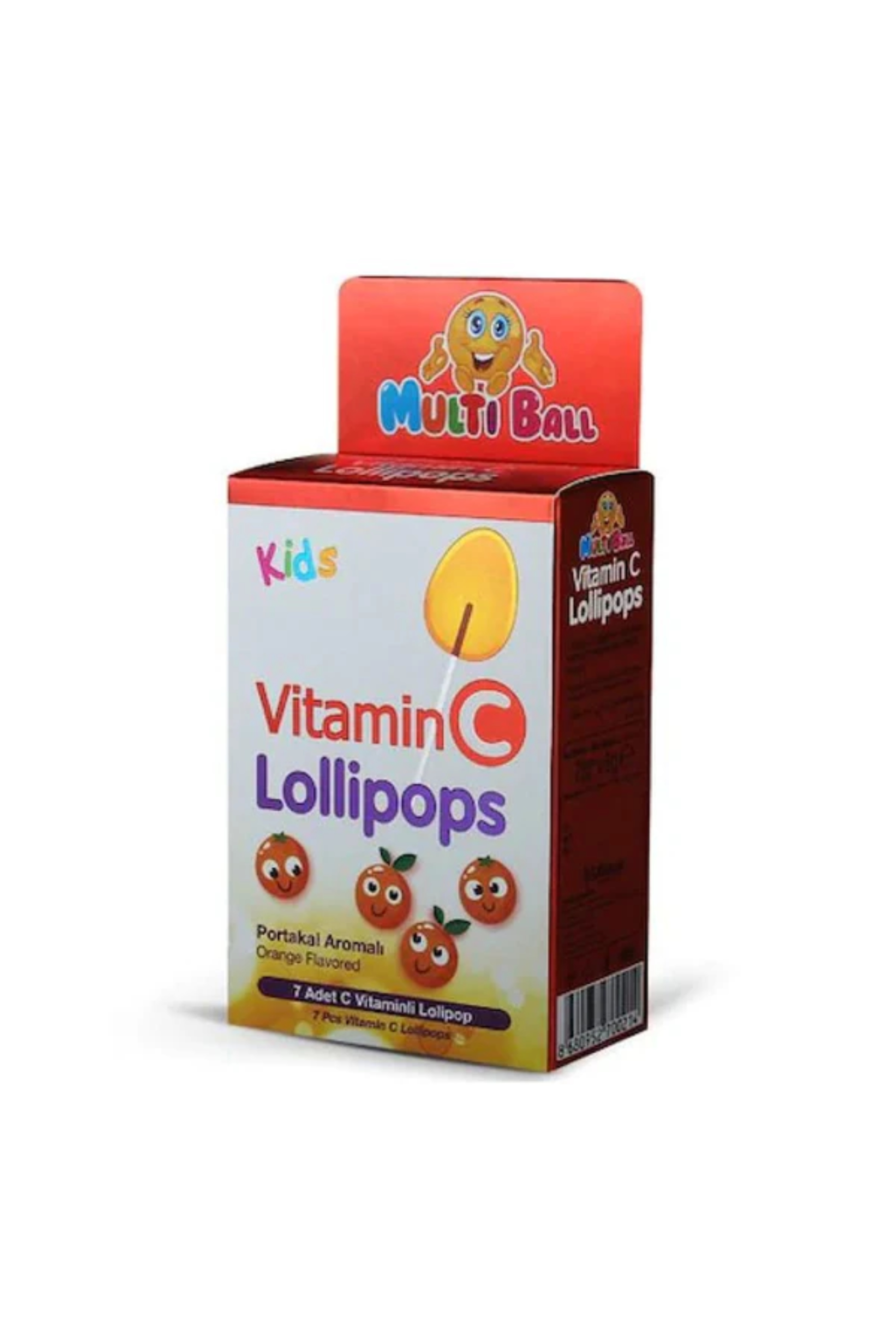 MULTIBALL KIDS VITAMIN C LOLLIPOPS 7'S
