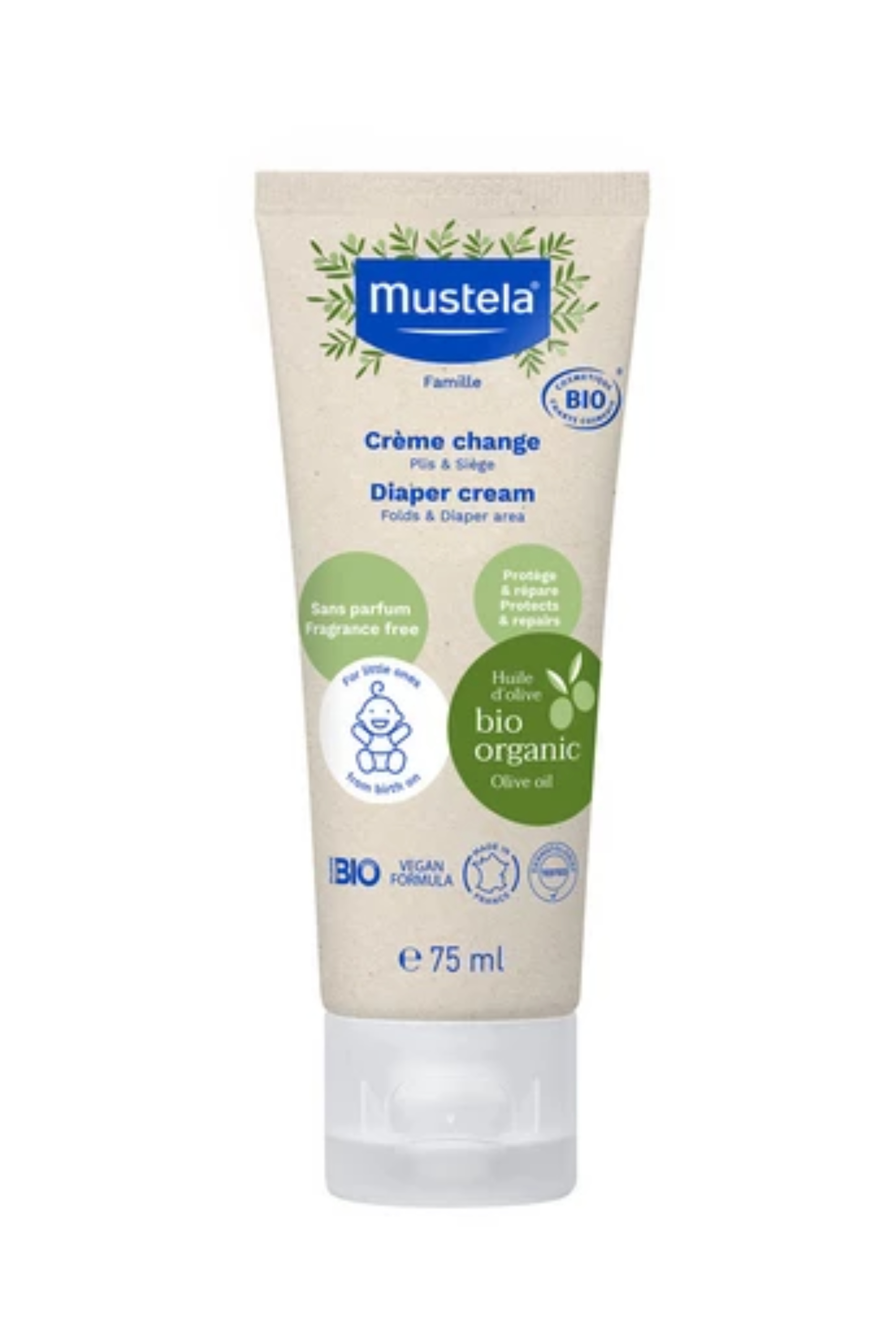 MUSTELA GB ORGANIC CERTIFIED  DIAPER CREAM 75 ML