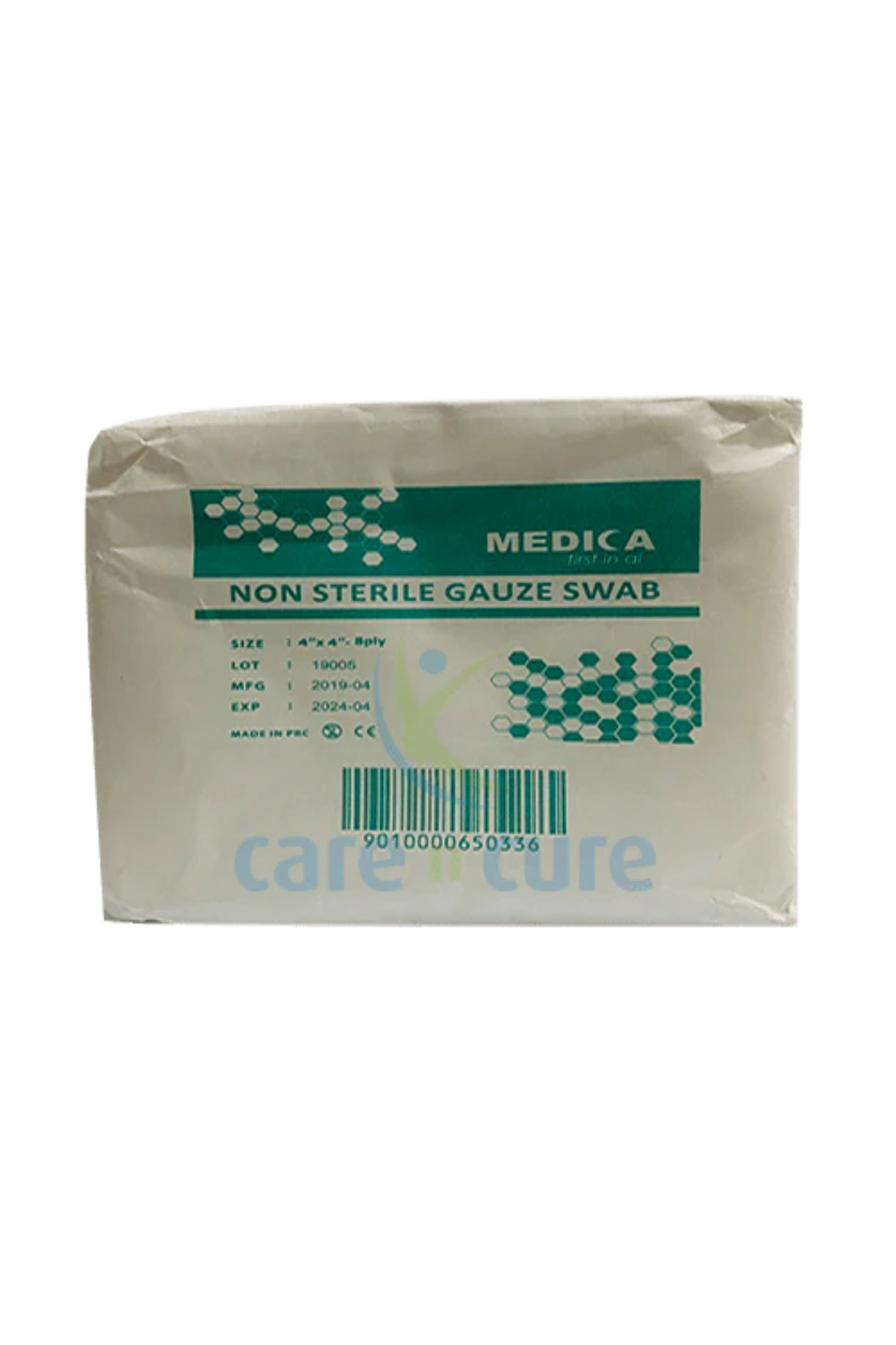 MEDICA GAUZE SWAB 10 X 10 8 PLY 100'S (50336)