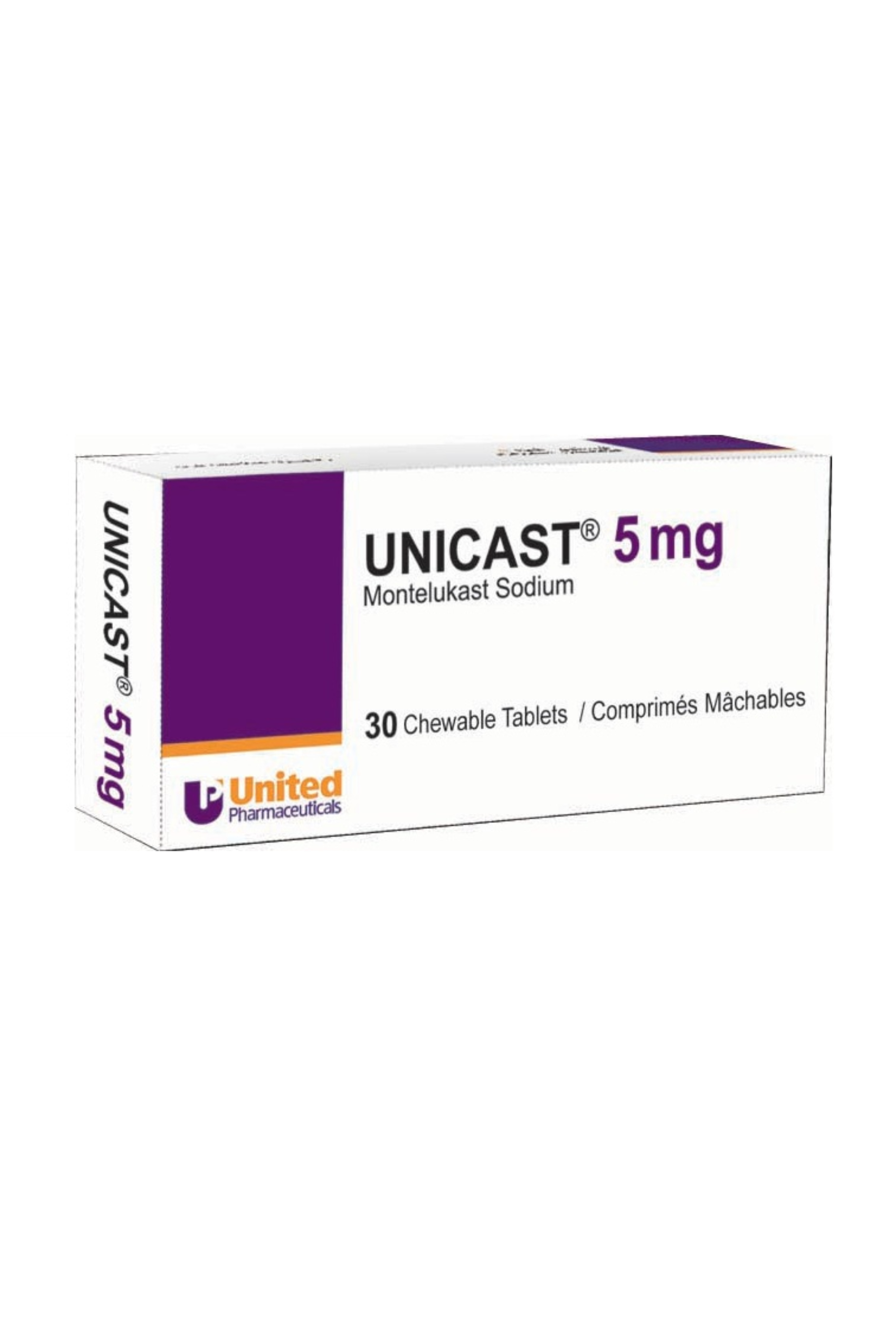 UNICAST 5MG CHEWABLE TABLET 30'S