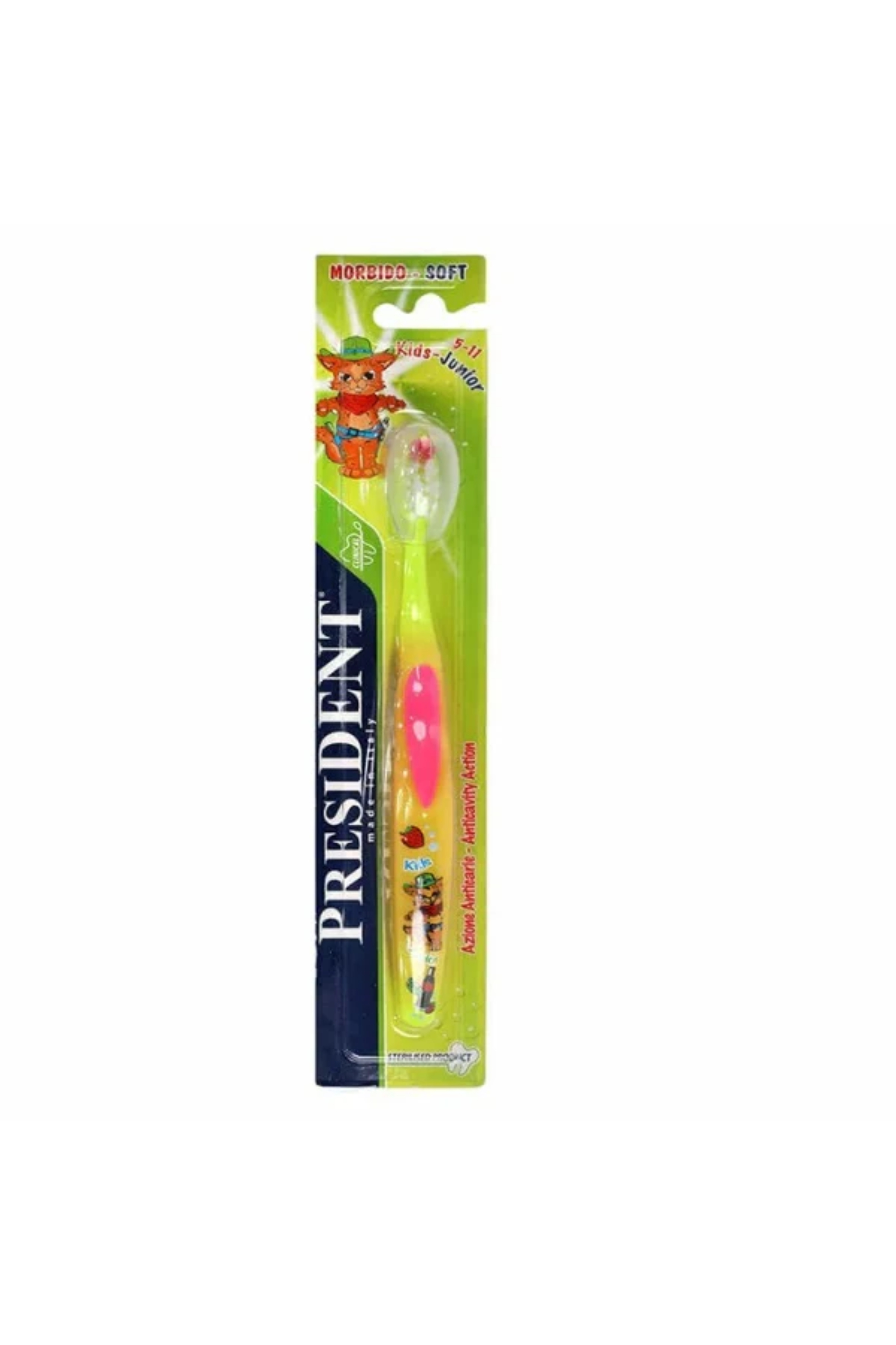 PRESIDENT KIDS JUNIOR TOOTHBRUSH 5 - 11 SOFT