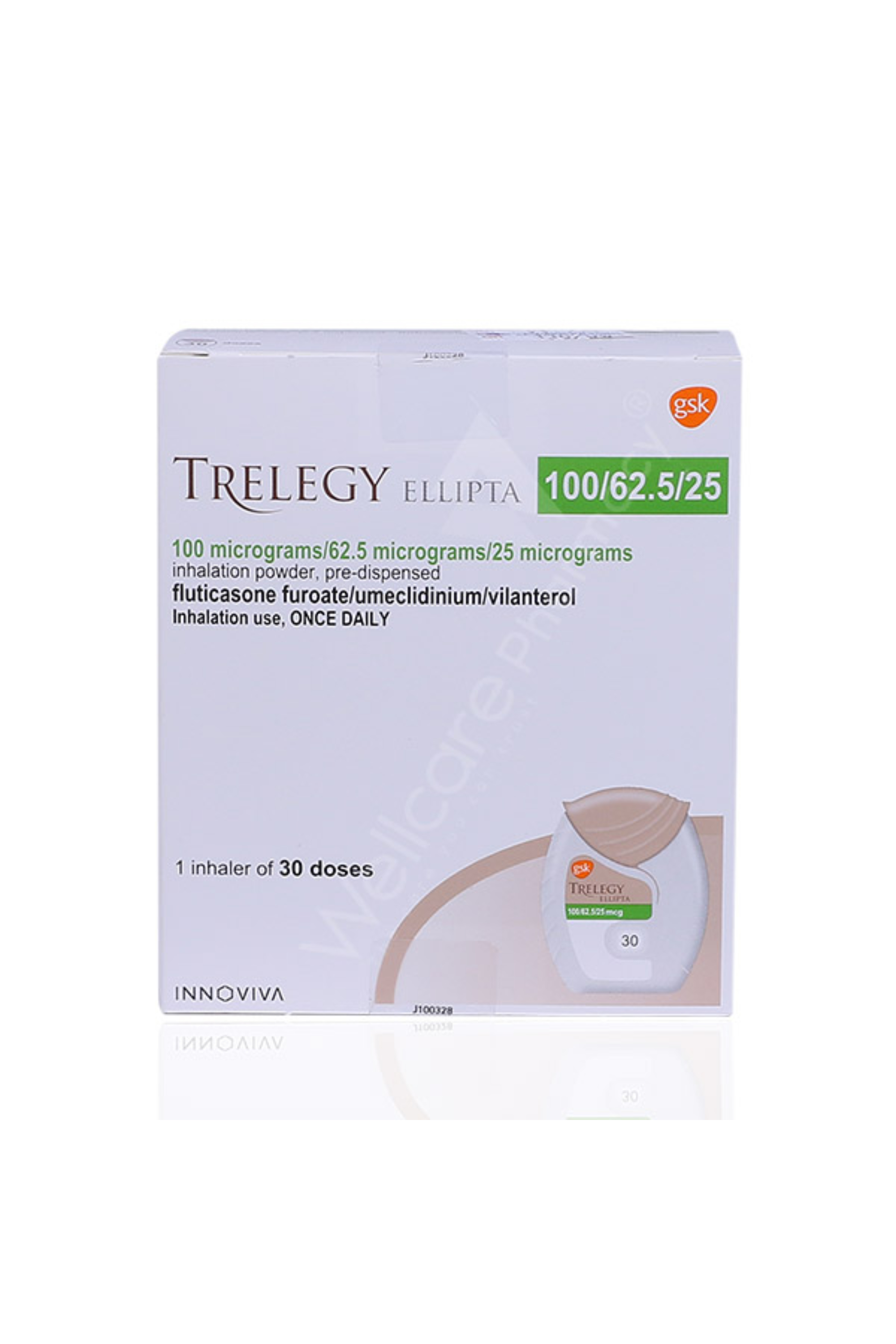 TRELEGY ELLIPTA 100/62.5/25MCG 30'S DOSE