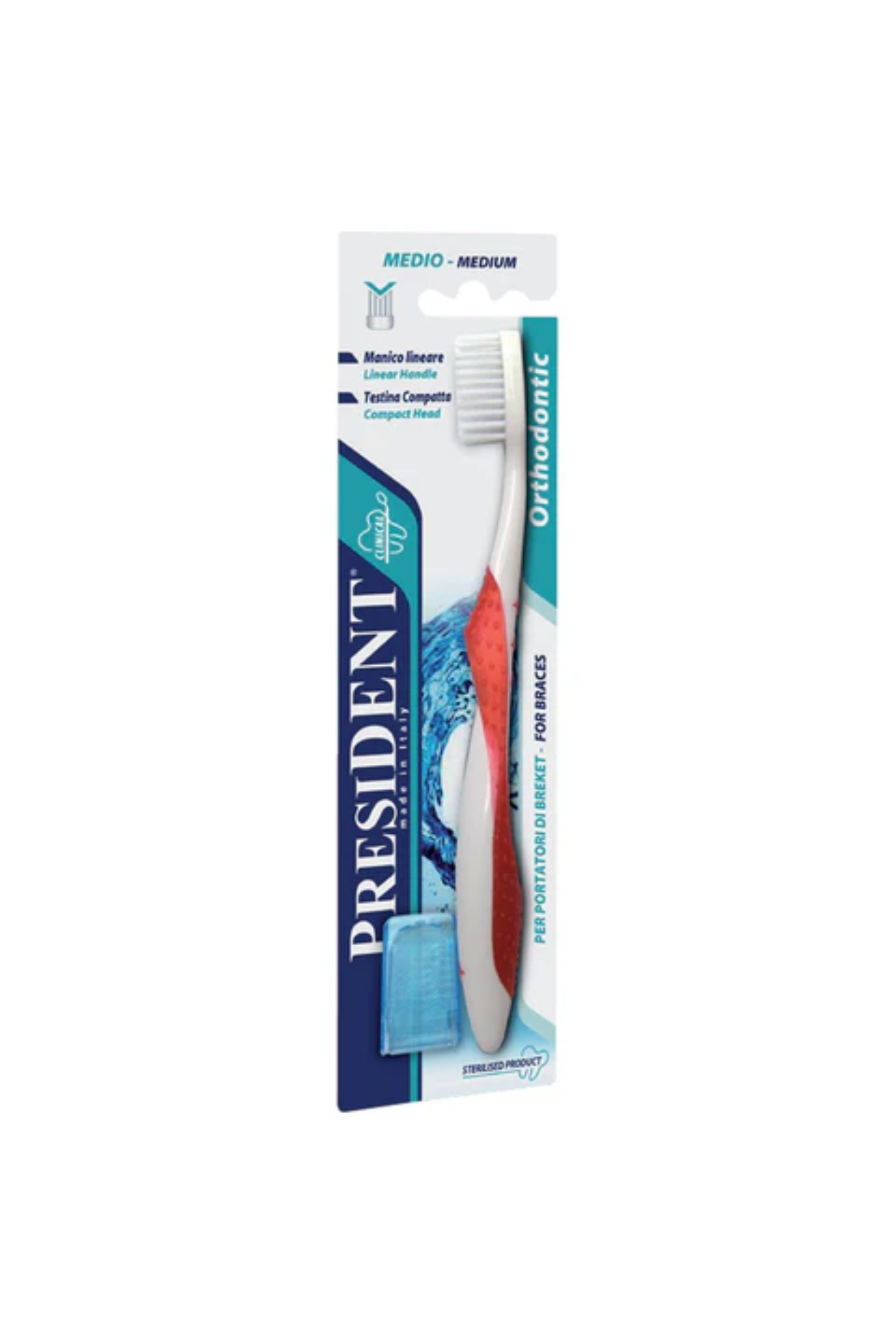 PRESIDENT ORTHODONTIC TOOTHBRUSH