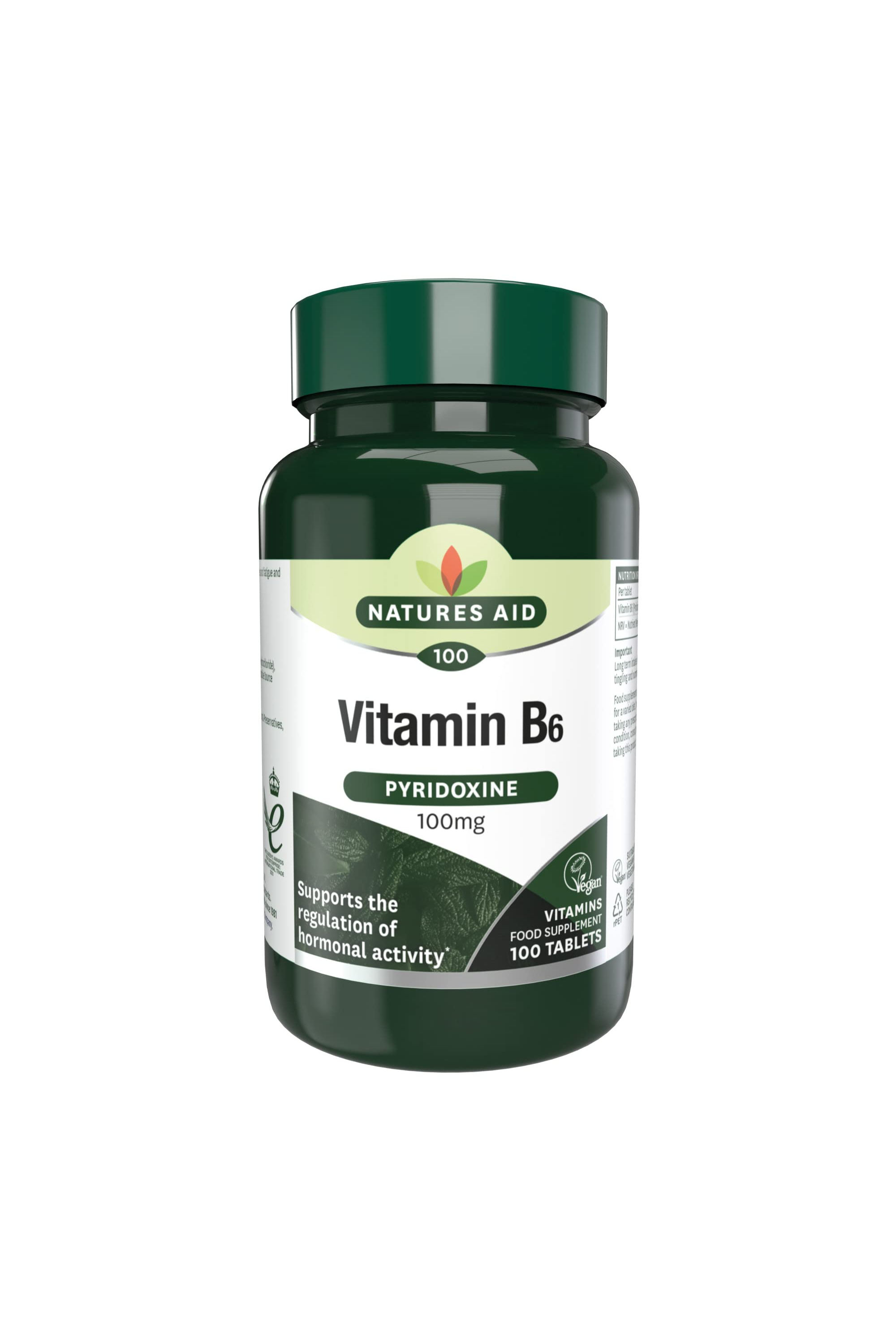NATURE AID VITAMIN B6 100MG 100'S