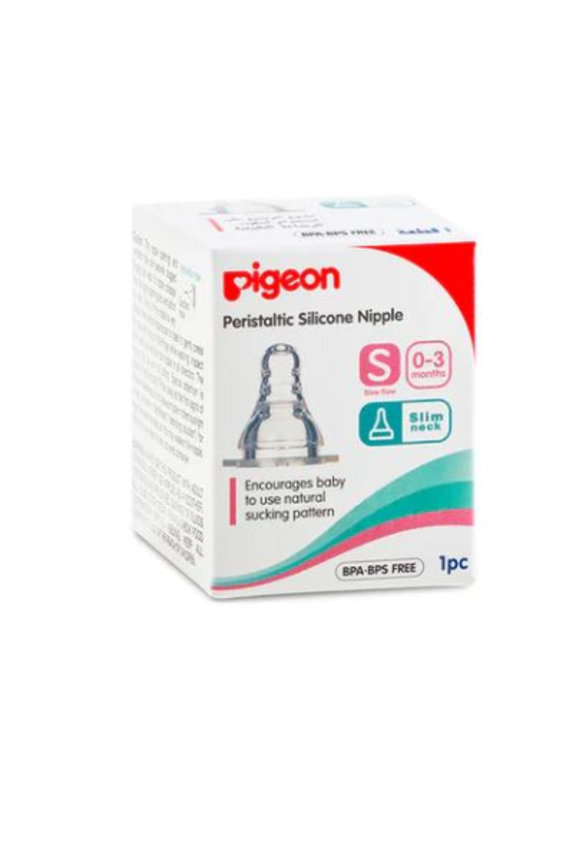PIGEON SILICONE NIPPLE S 1'S B17346