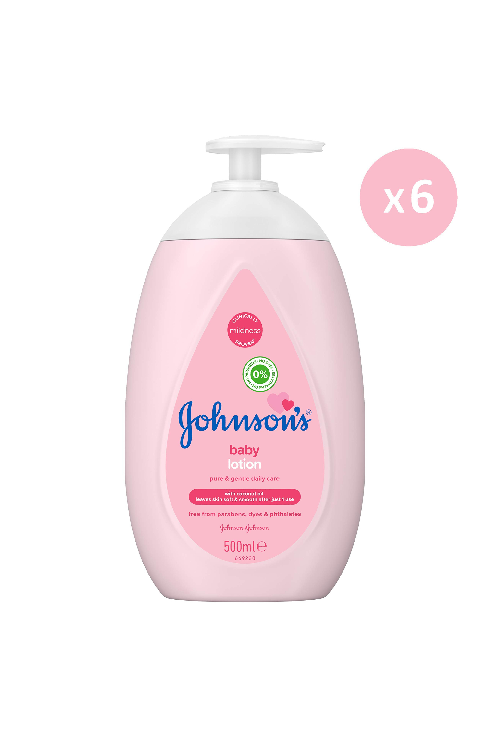 JOHNSON & JOHNSON BABY LOTION W/COCONUT OIL 500ML 