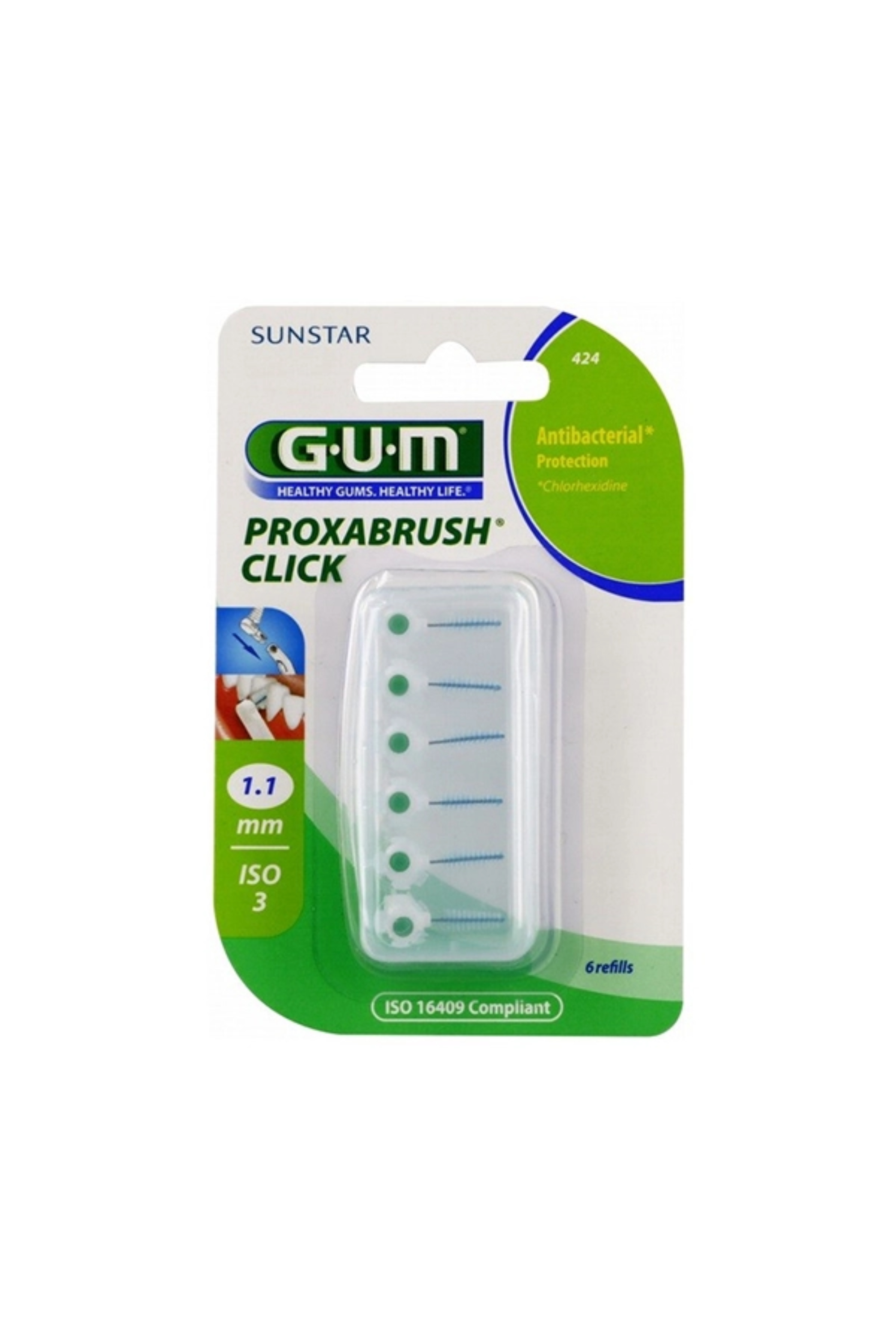 GUM PROXA BRUSH REFILL 424