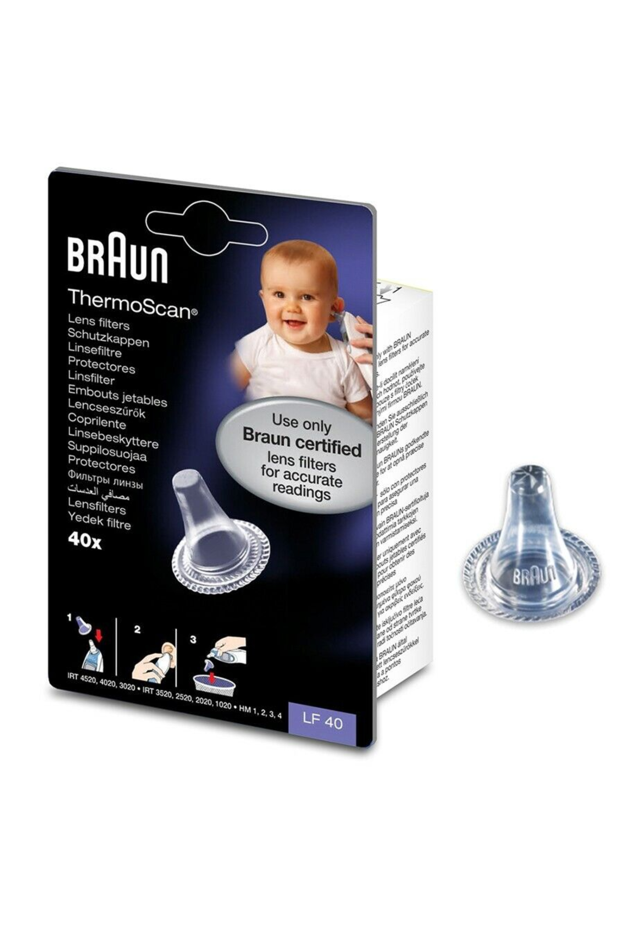 BRAUN THERMOSCAN LENS FILTERS LF40`S