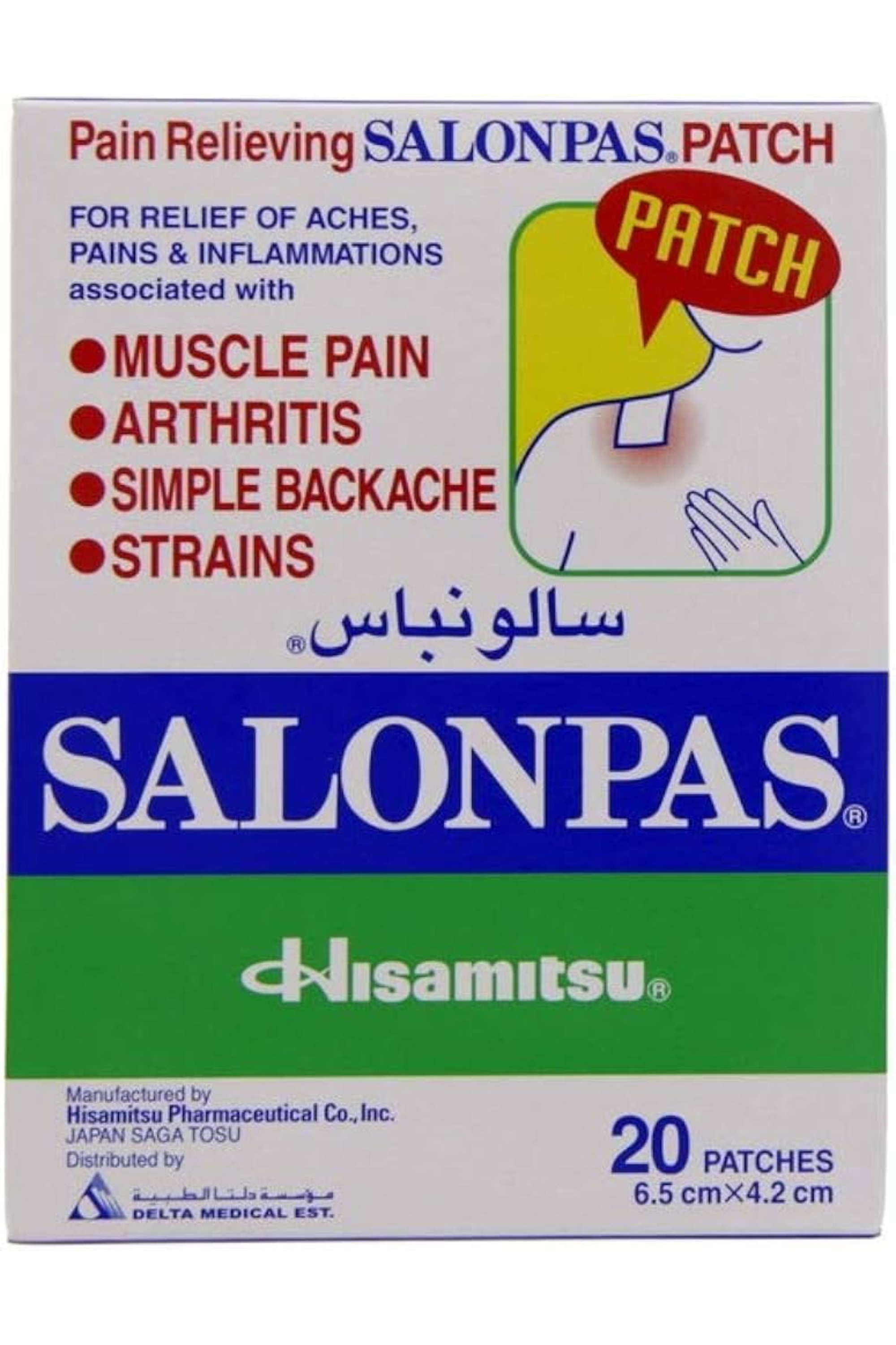 SALONPAS PATCH 20'S (6.5 X4.2CM)