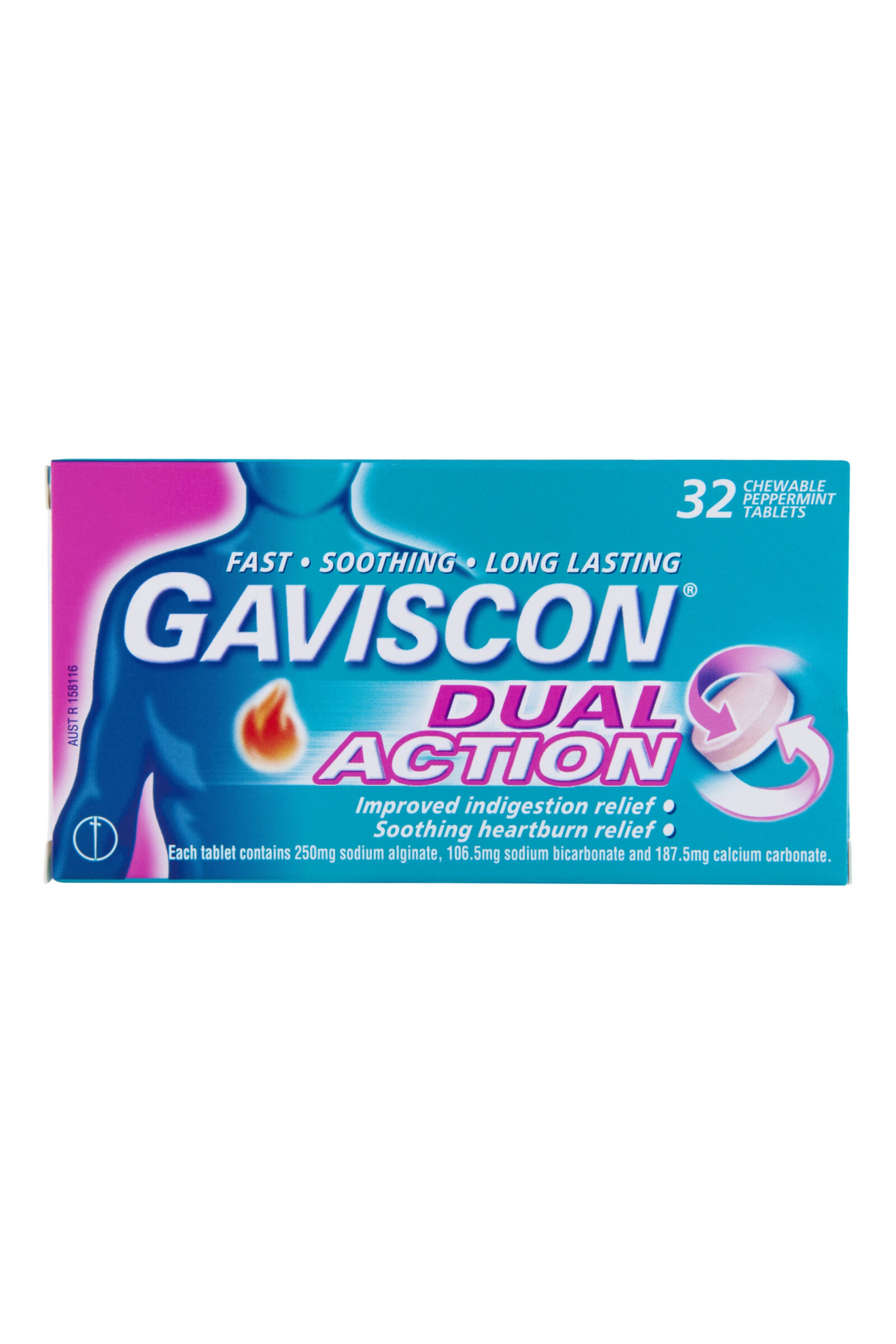 GAVISCON DOUBLE ACTION TABLETS 32'S