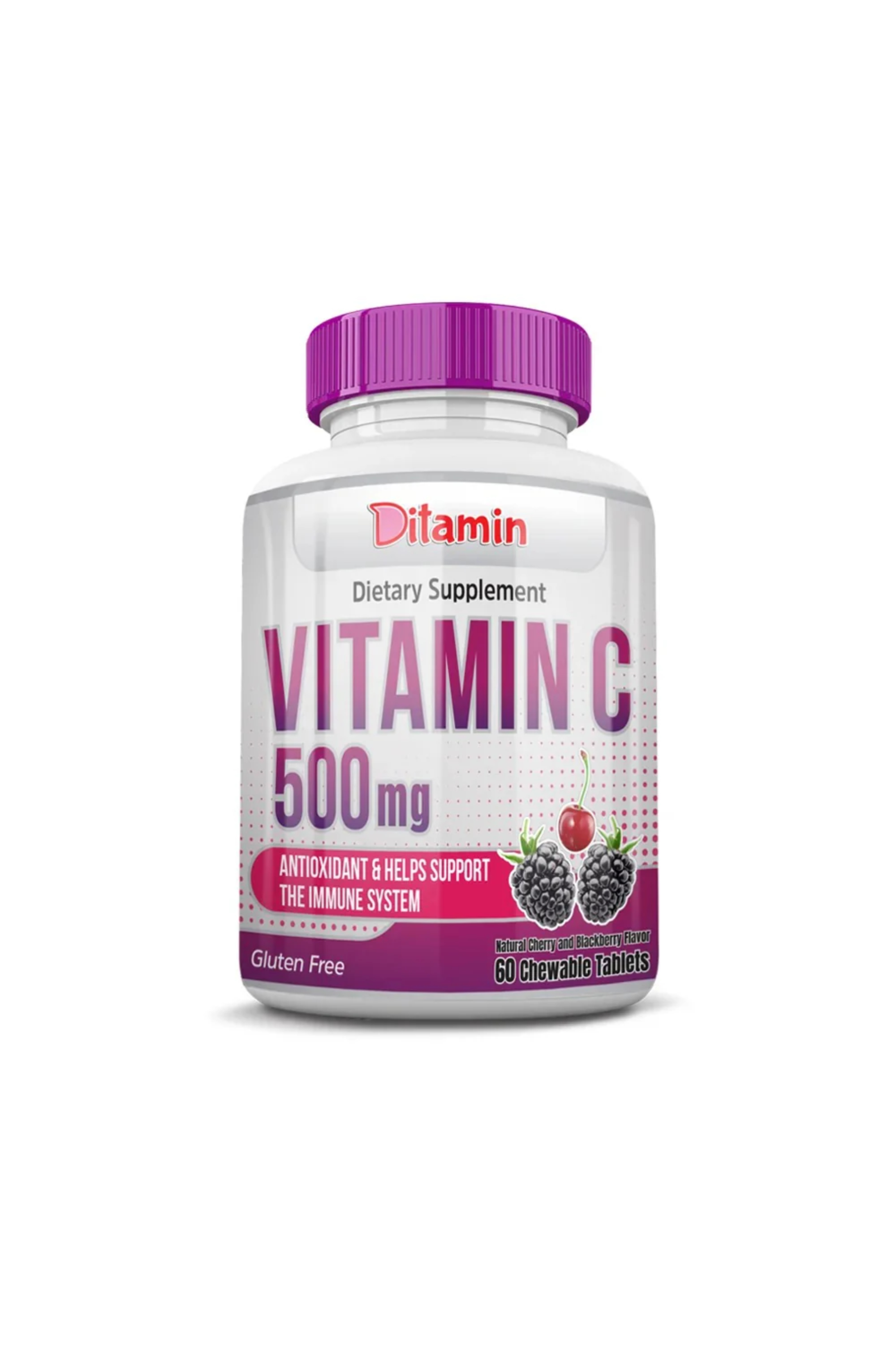 DITAMIN VITAMIN C 500 MG CHEWABLE TAB 60'S