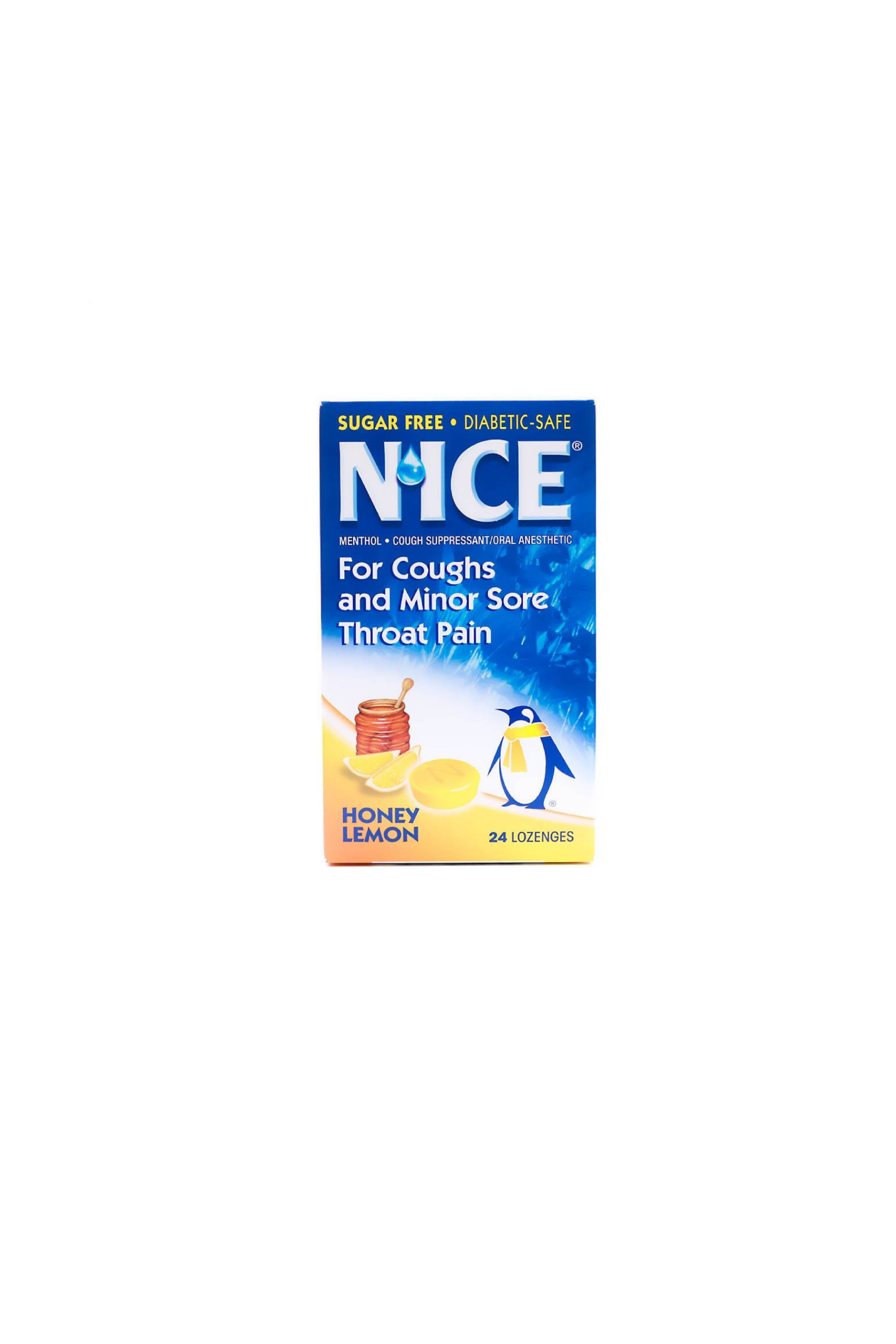 NICE HONEY/LEMON LOZENGES 24'S