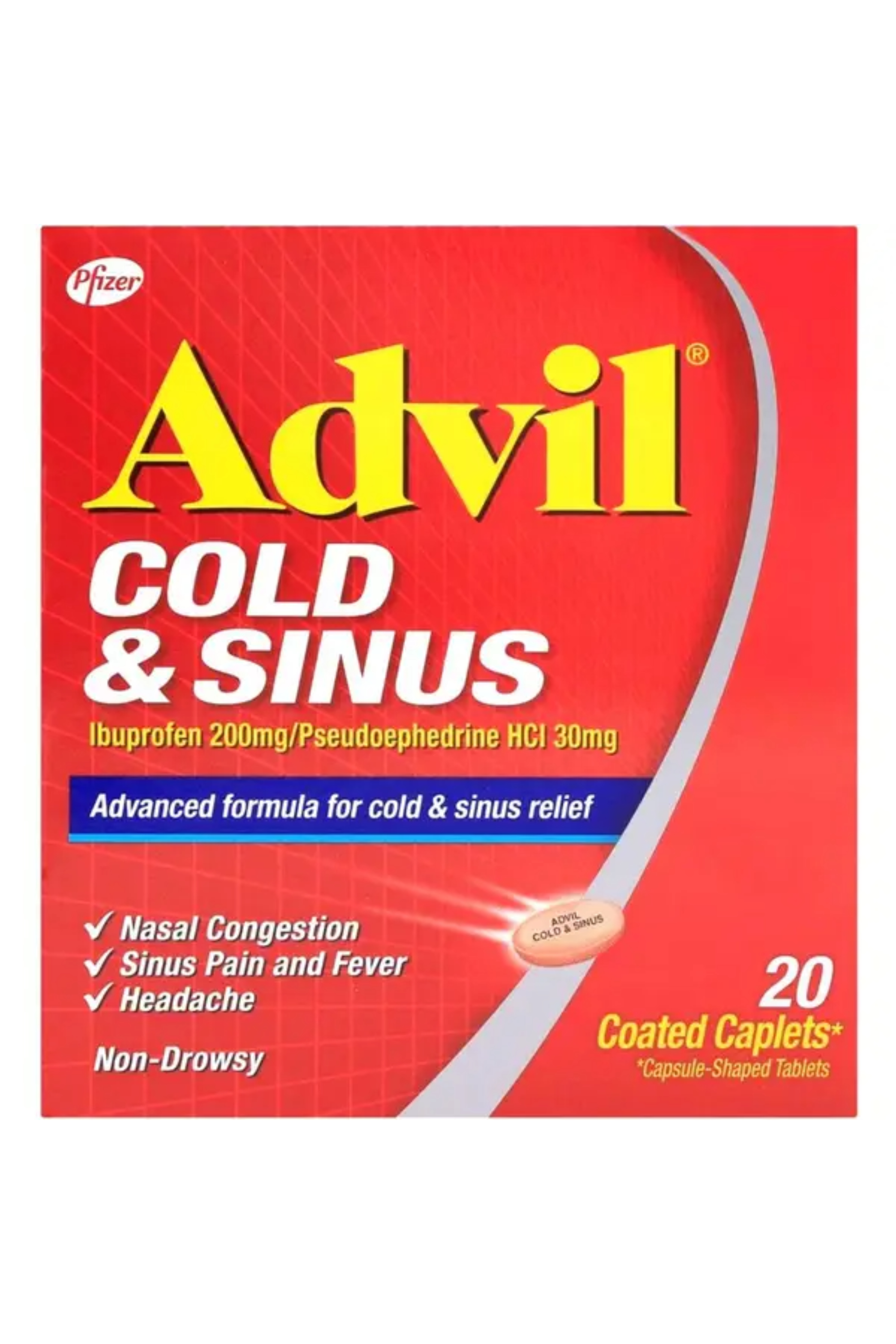 ADVIL COLD & SINUS CAPLETS 20'S