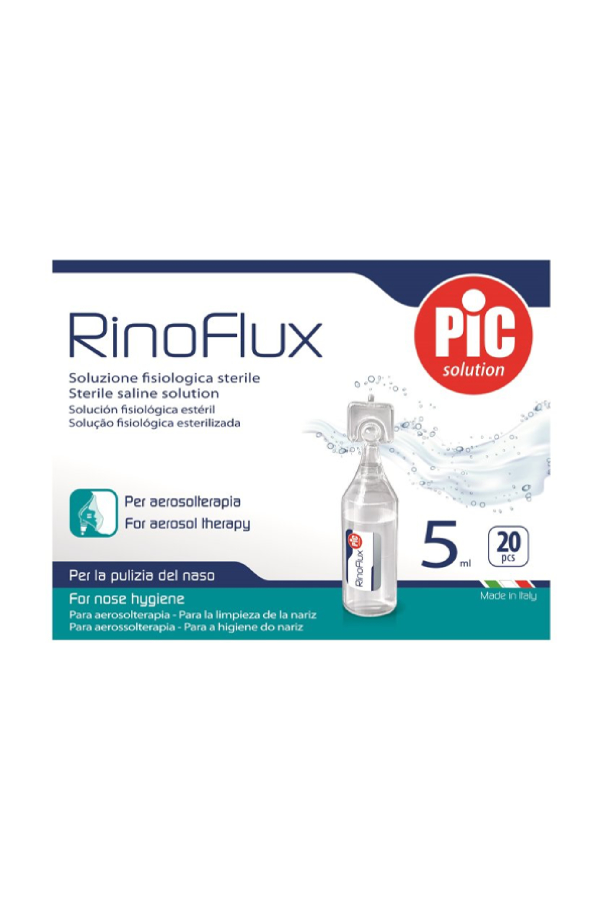 PIC RINOFLUX SALINE 5ML X 20'S