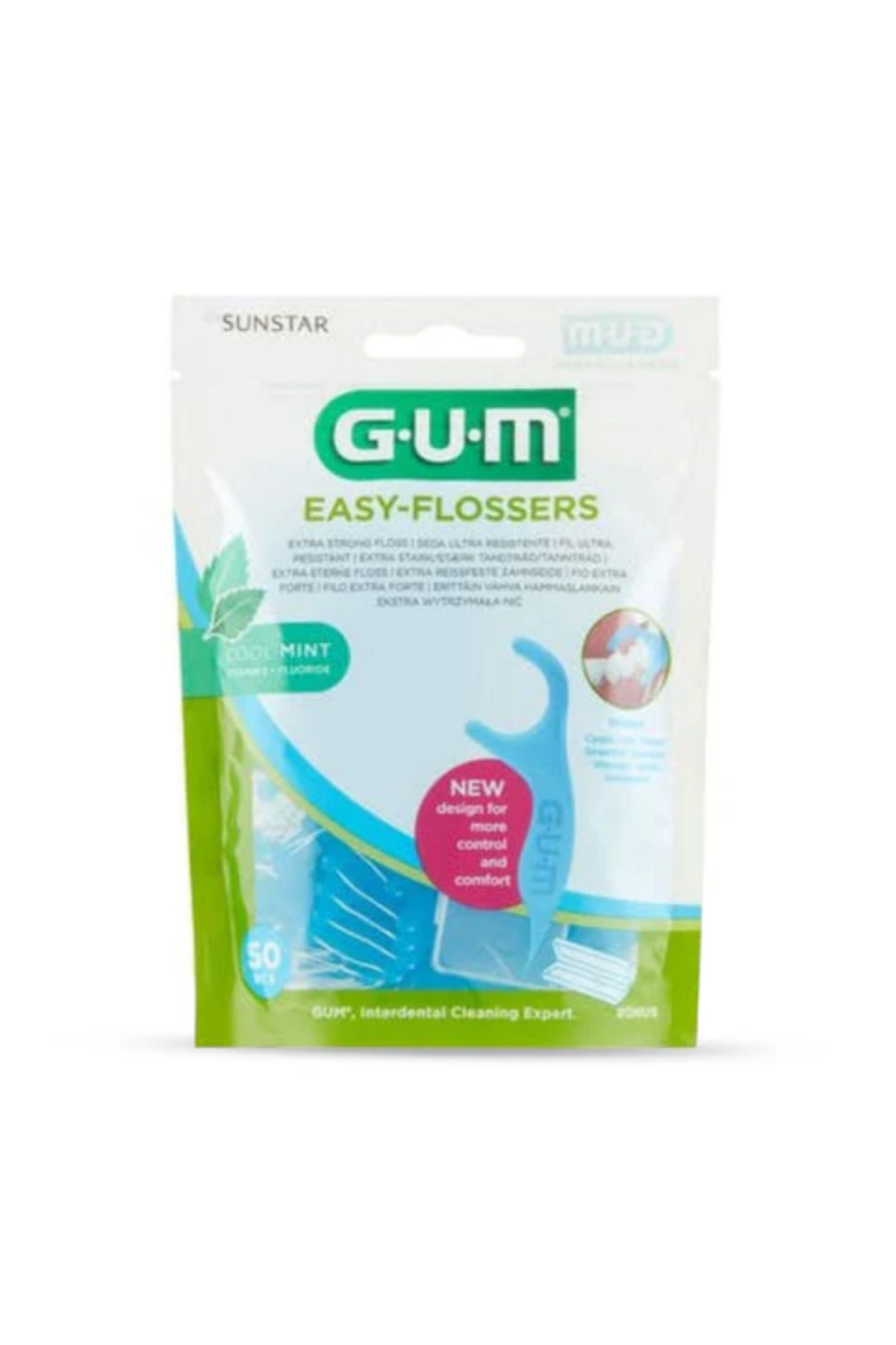 GUM EASY FLOSS 50 PC 890