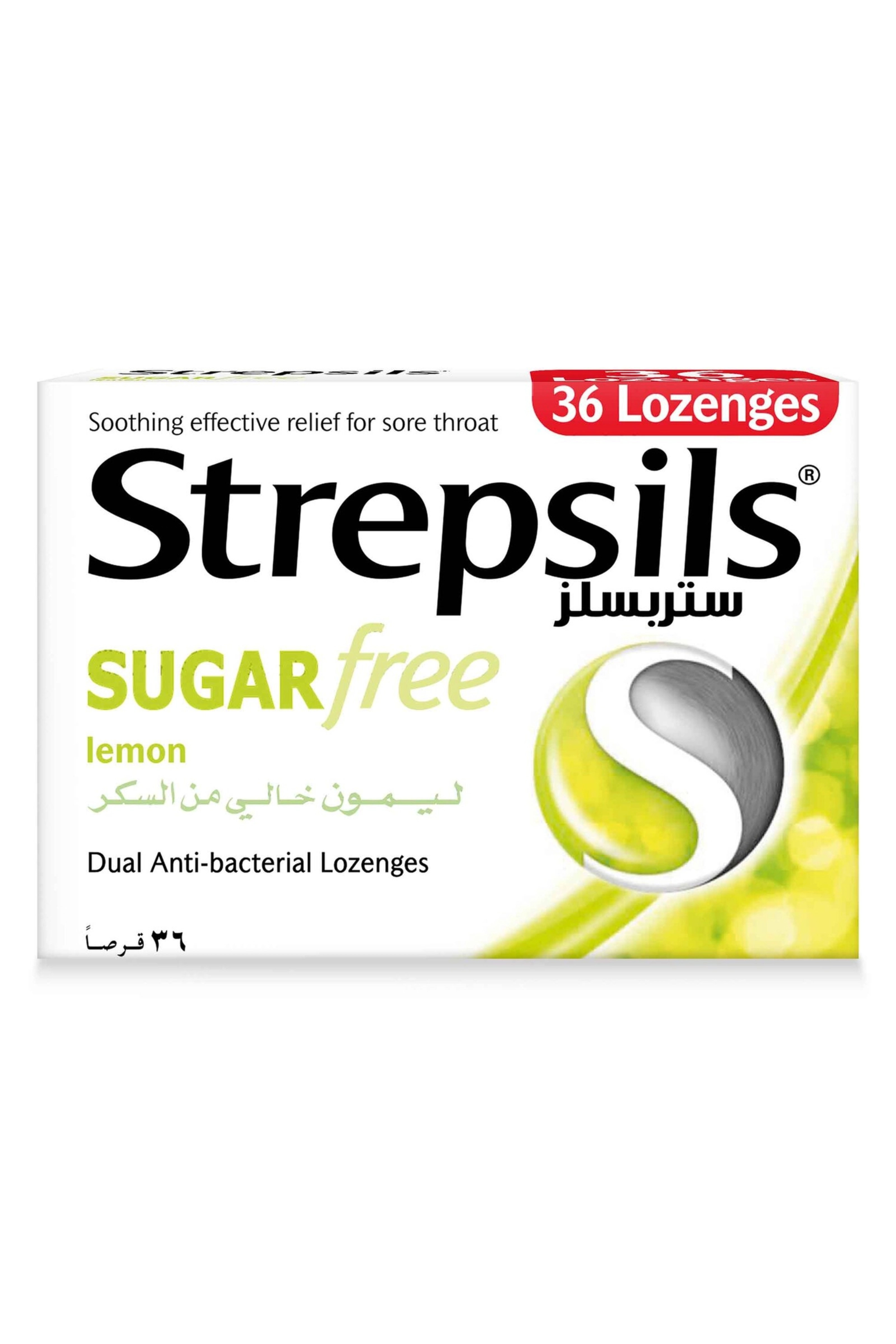 STREPSILS LEMON SUG/FREE LOZ 36'S