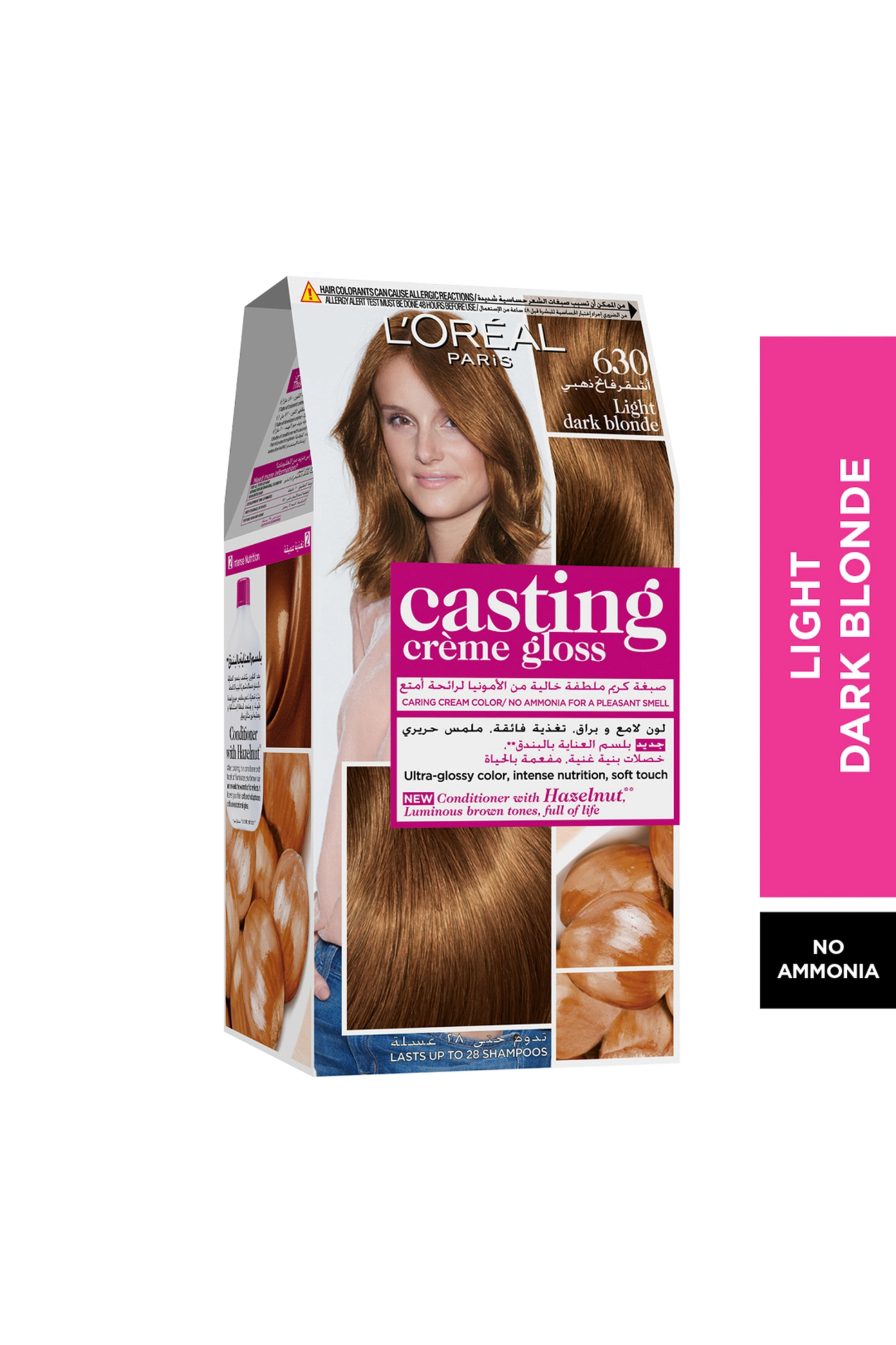 LOREAL CASTING CREME GLOSS 630 LIGHT DARK BLONDE COLOR AF 180 ML