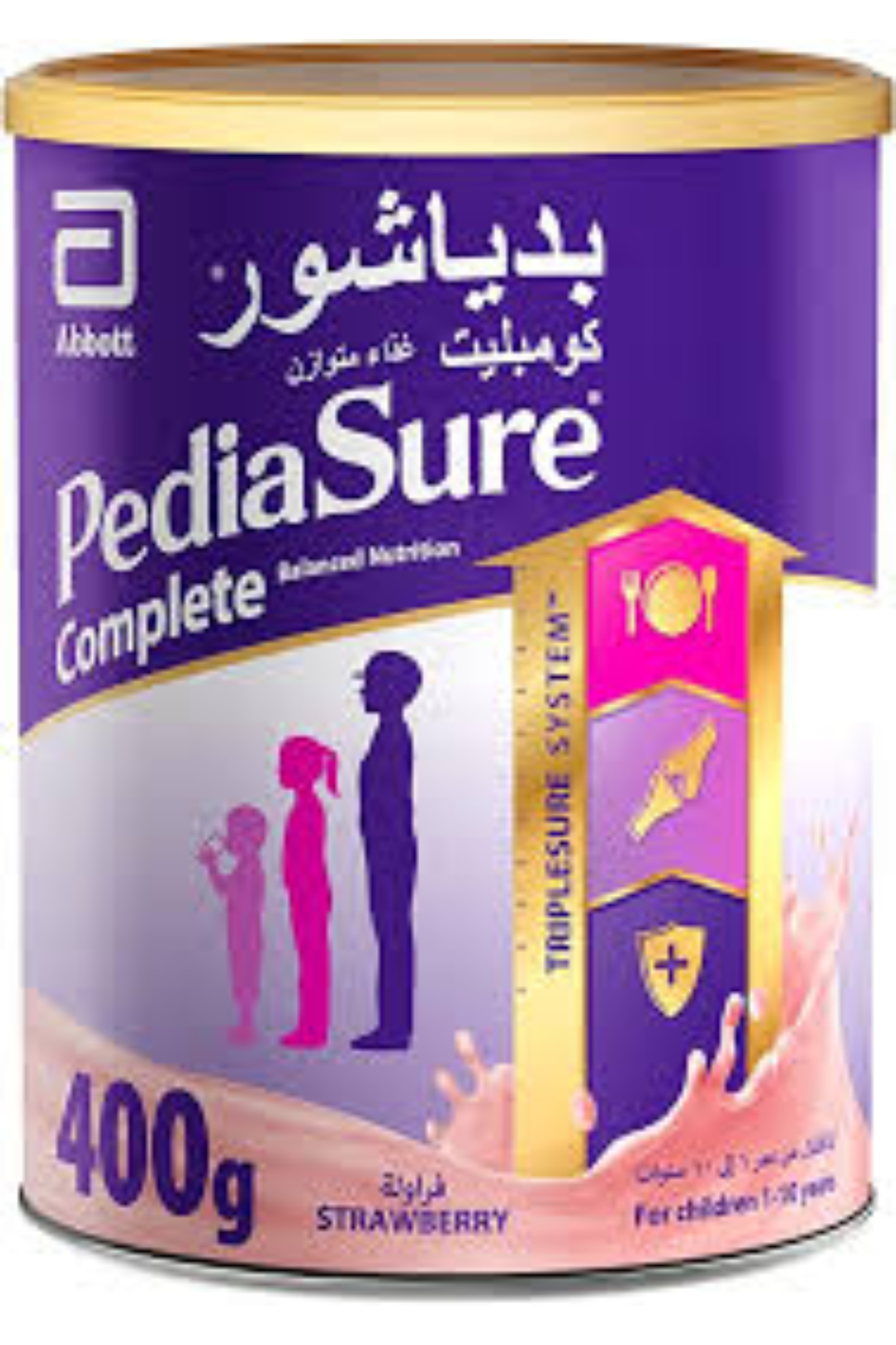 PEDIASURE COMPLETE TRIPLE SURE STRAWBERRY 400GM