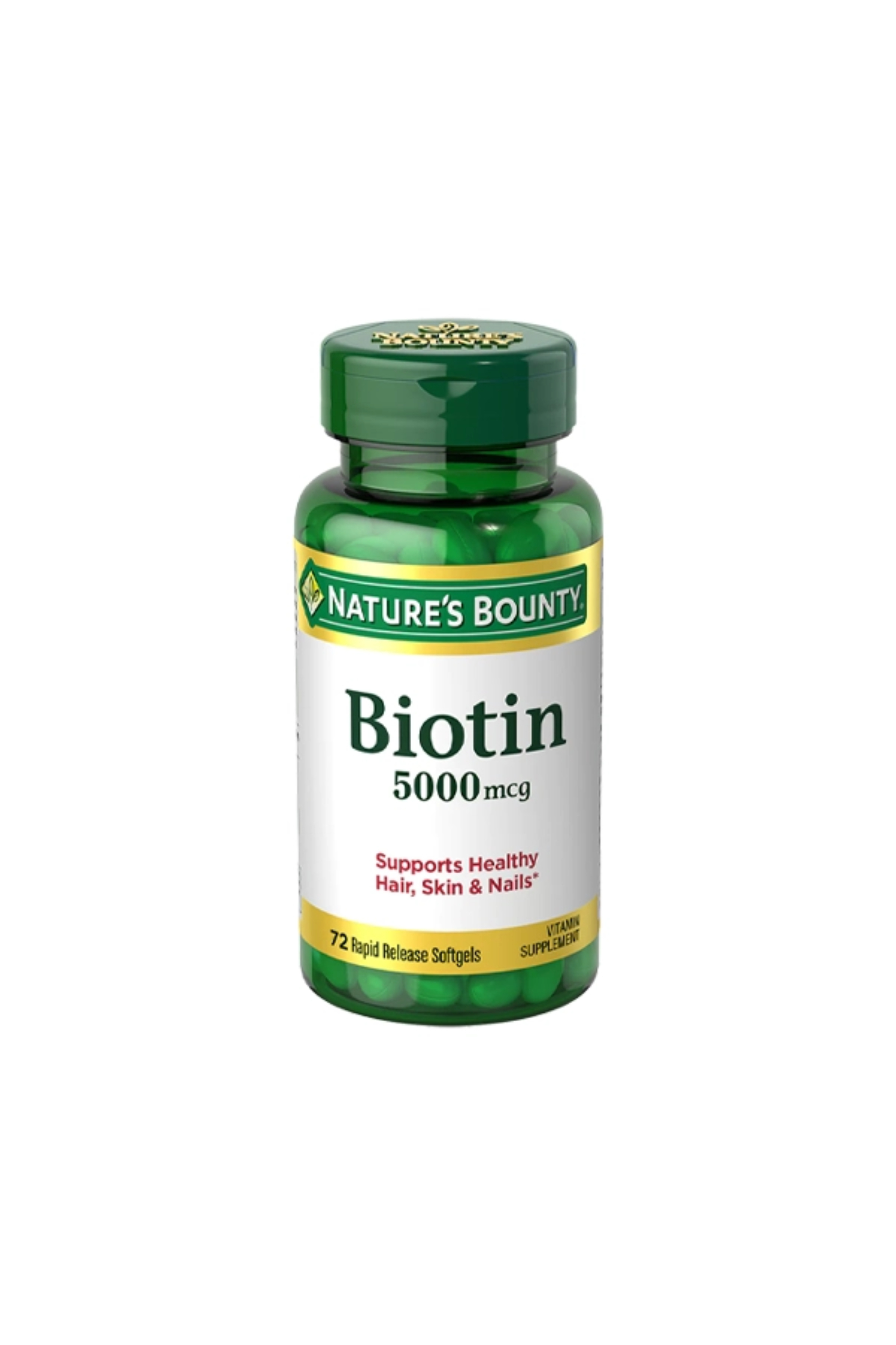 NATURE'S BOUNTY BIOTIN 5000MCG (72) 60'S