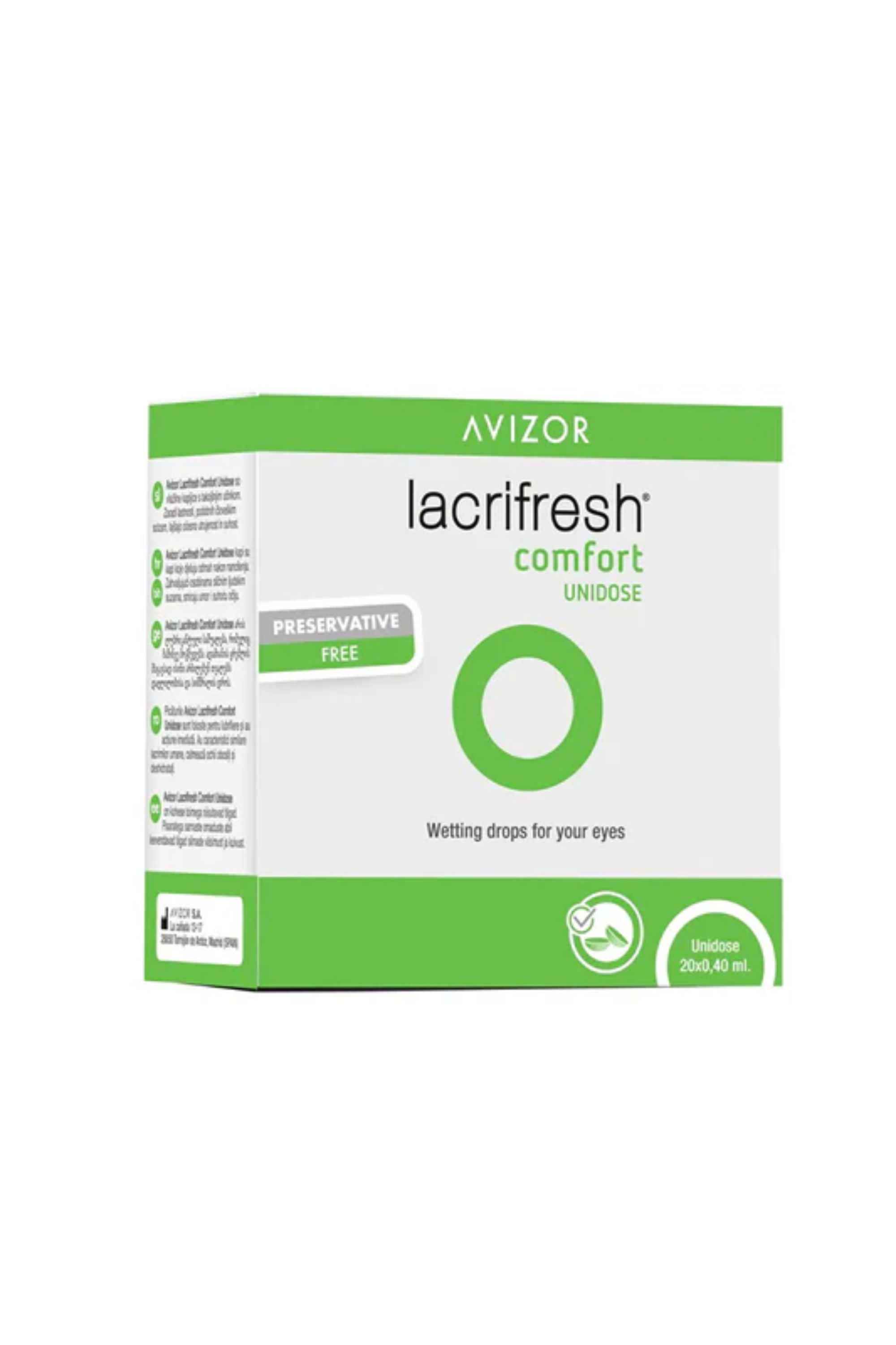 AVIZOR COMFORT DROPS UNIDOSE 20 X 0.4ML