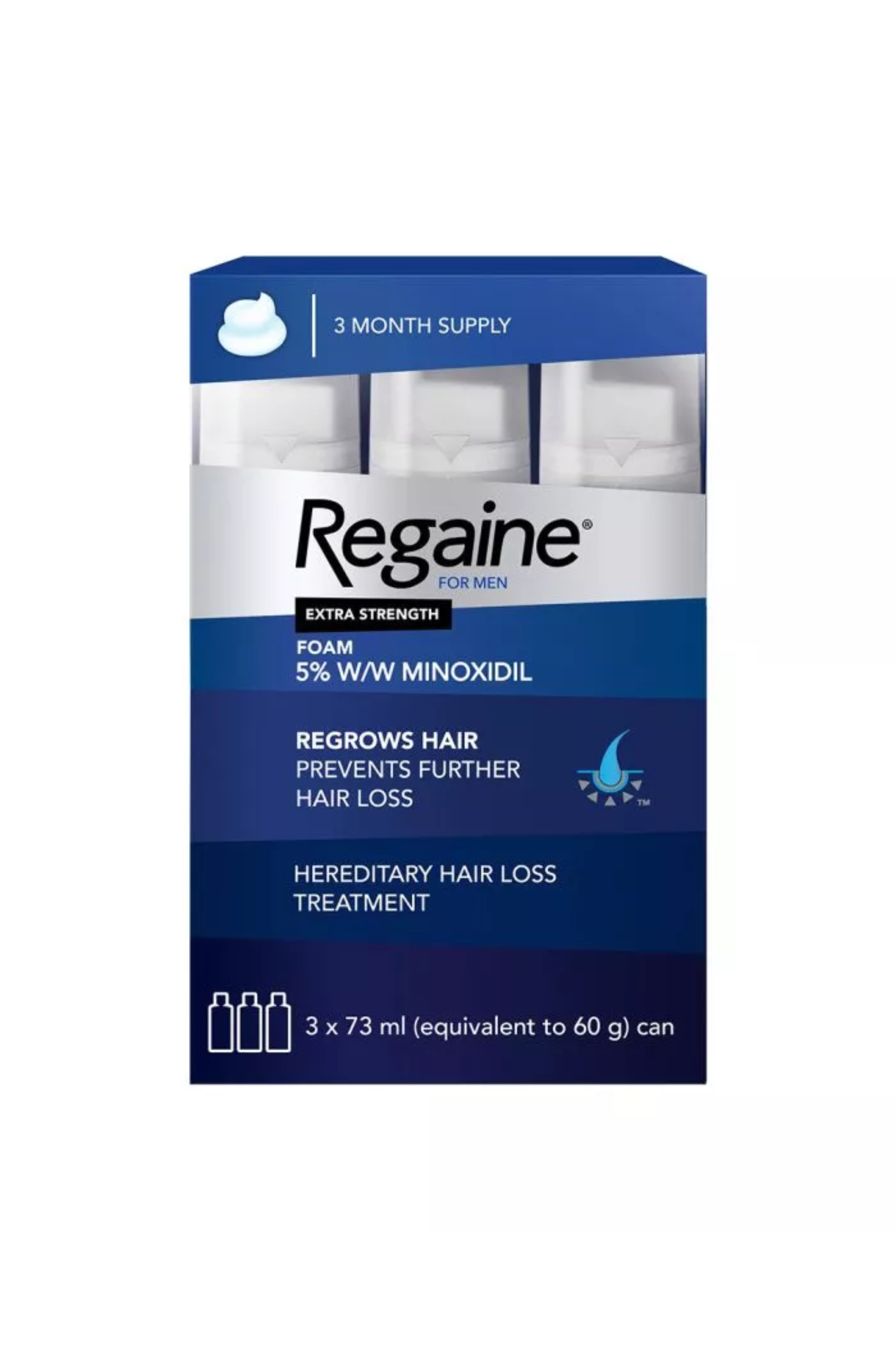 REGAINE FOAM 5% FOR MEN 3 X 73 ML
