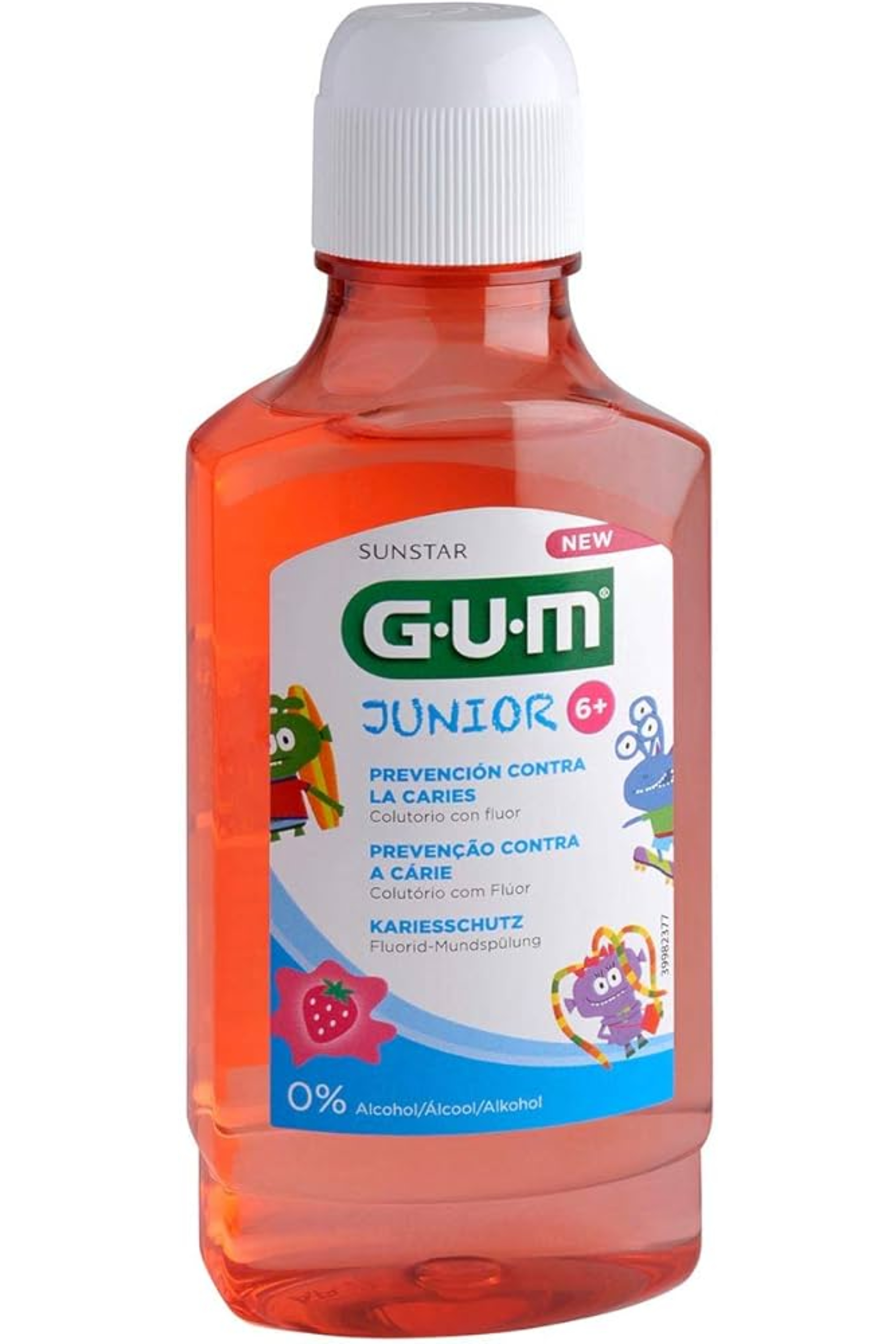GUM JUNIOR MONSTERS MOUTHRINSE 6+ 300ML (3022EMA)