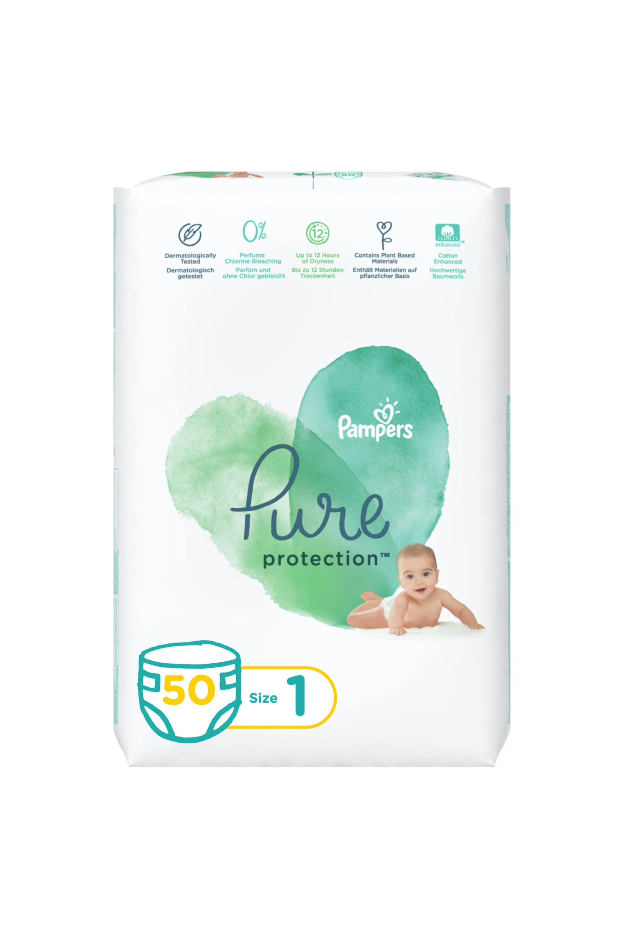 PAMPERS PURE S1 50 VP (PCP)
