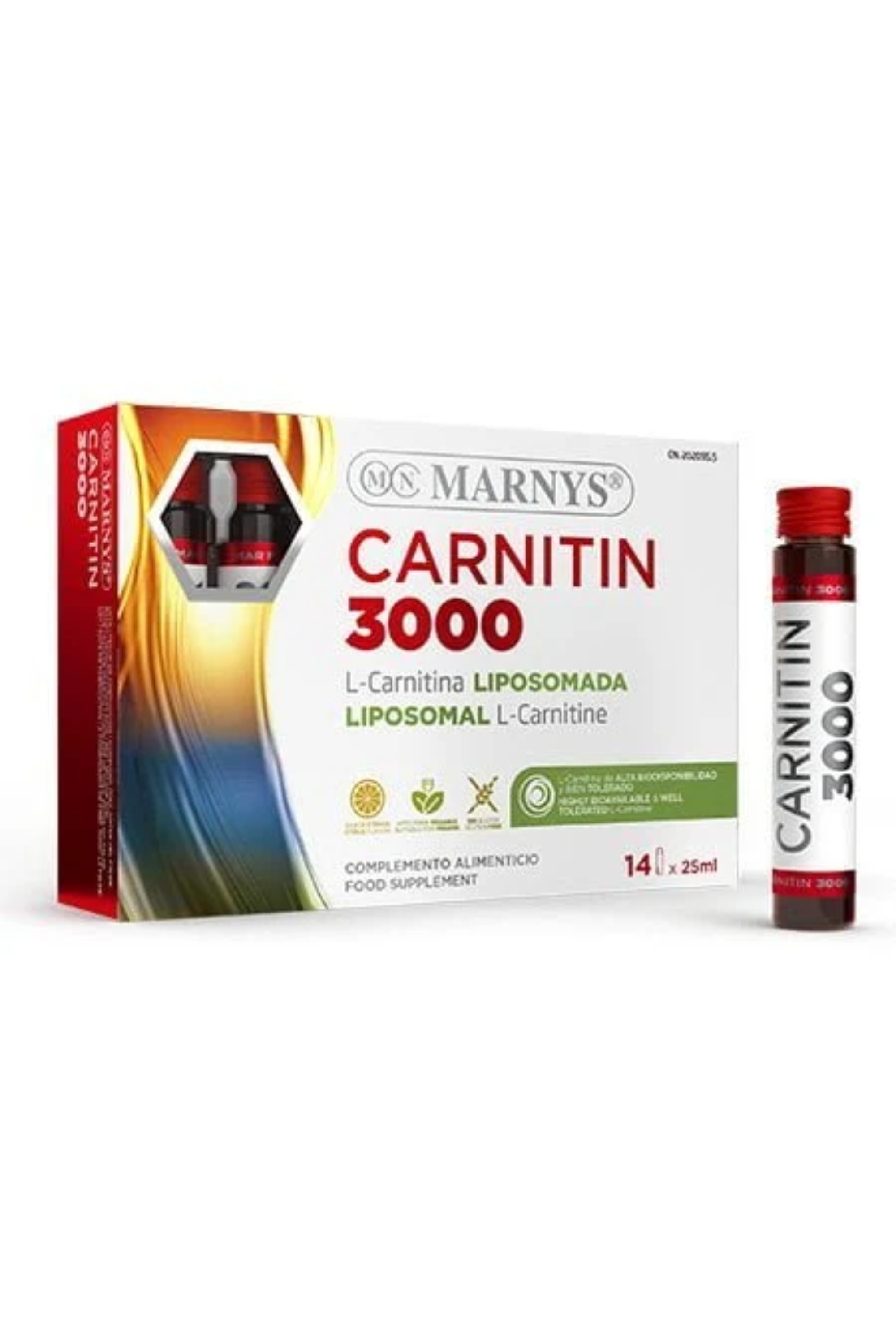 MARNY'S CARNITIN 3000MG 14'S VIALS X 25ML (MN077)