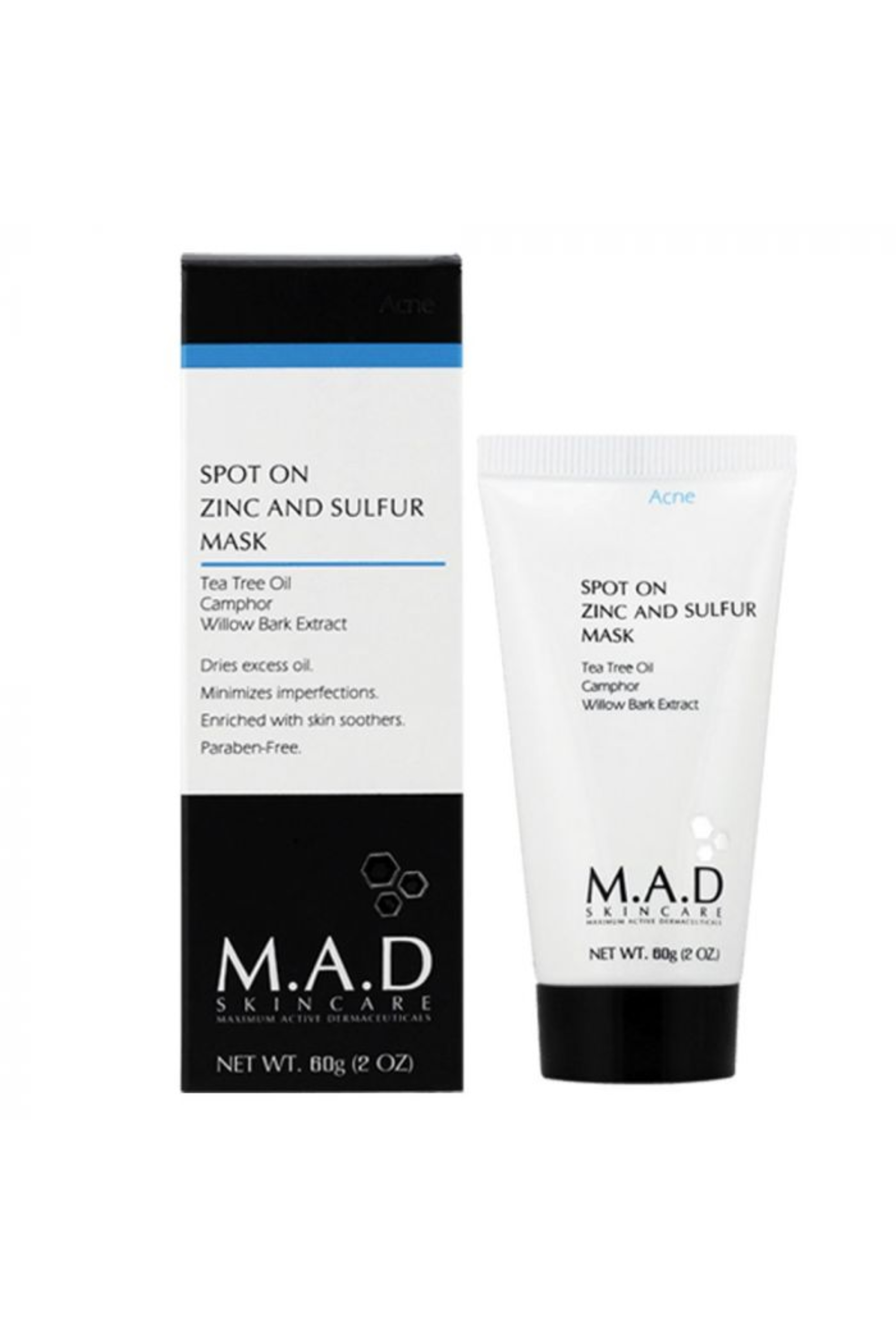 MAD SPOT ON ZINC AND SULFUR MASK 60 ML