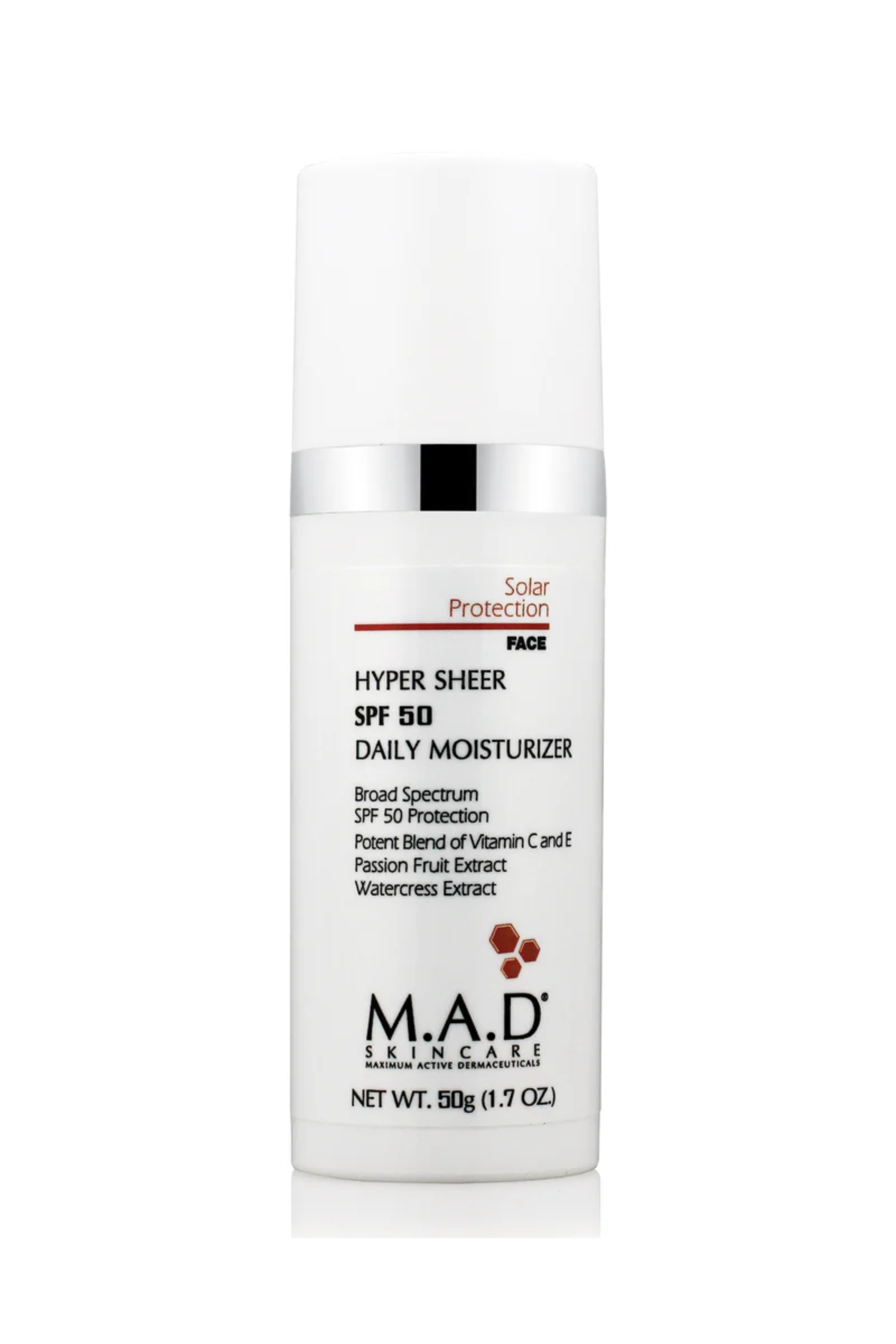 MAD HYPER SHEER SPF 50 DAILY MOISTURIZER 50 GM