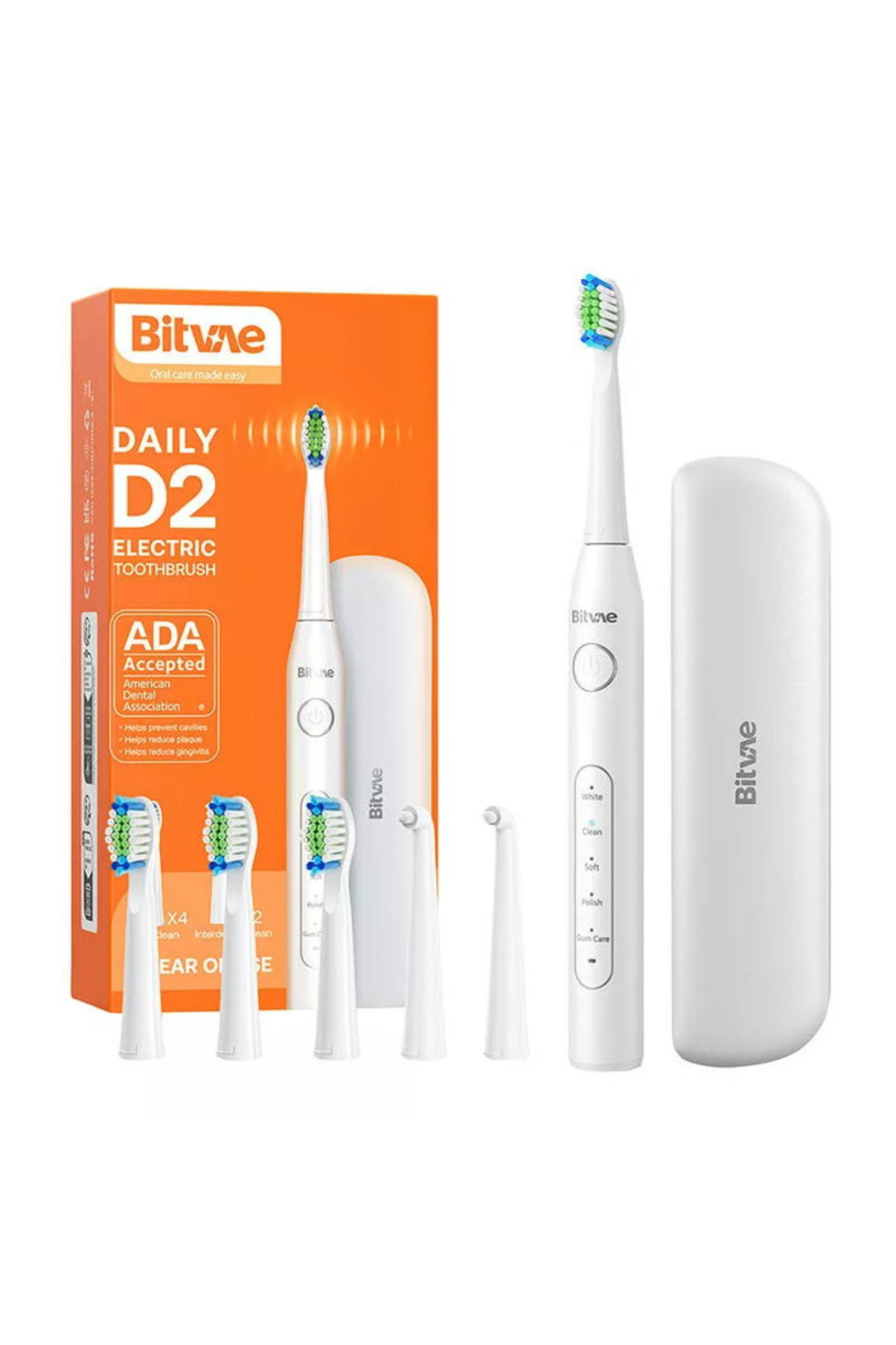 BV D2 ELECTRIC TOOTHBRUSH WHITE